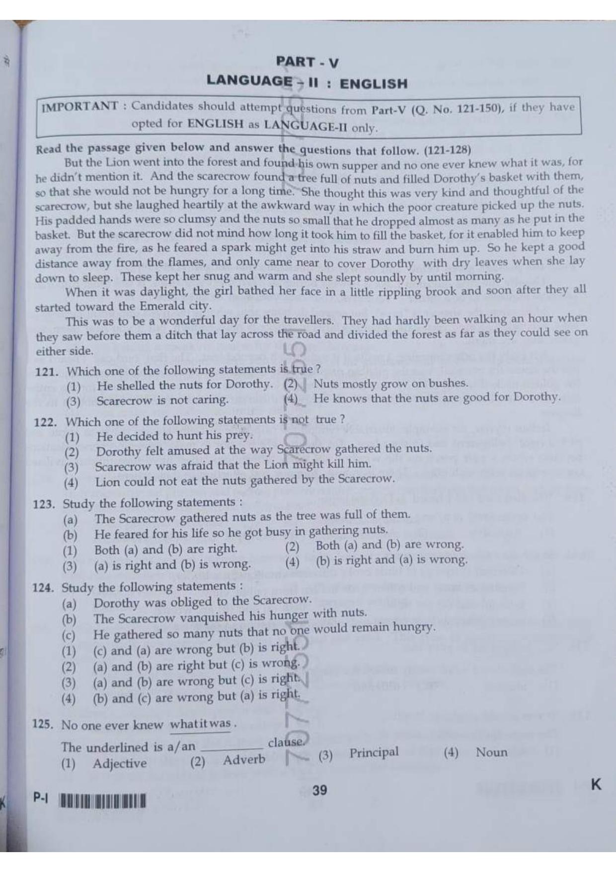 ctet paper 1 question paper SET K - Page 39