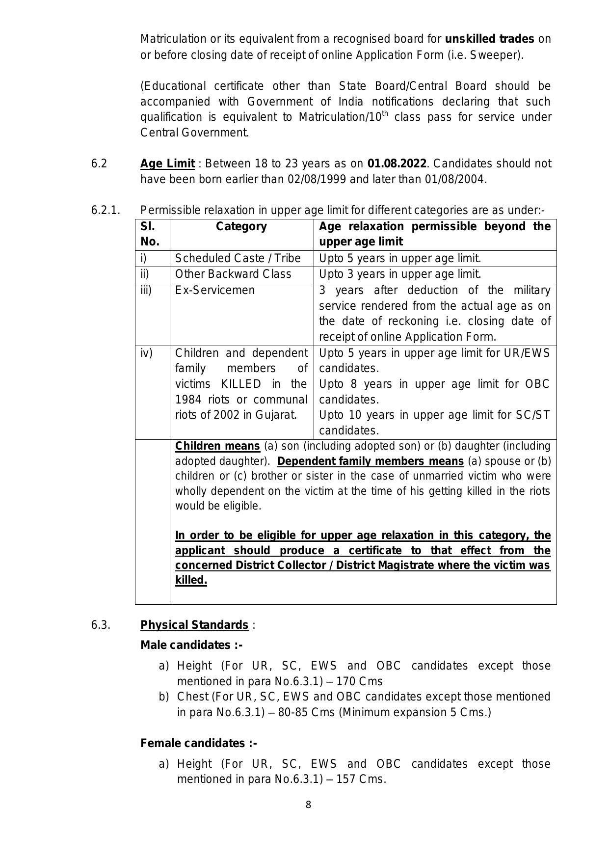 CISF Recruitment 2022 For 787 Constable (Tradesman) - Page 36