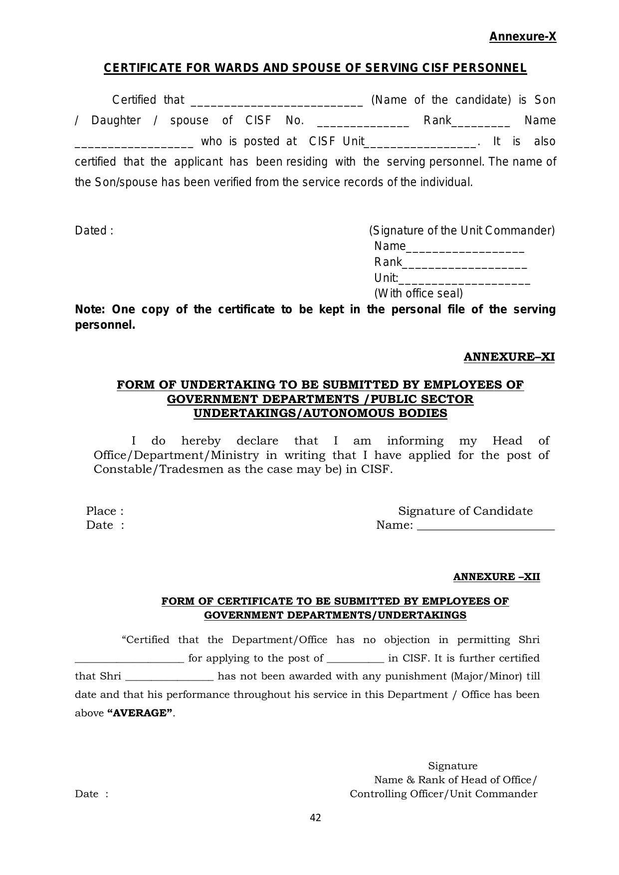 CISF Recruitment 2022 For 787 Constable (Tradesman) - Page 35
