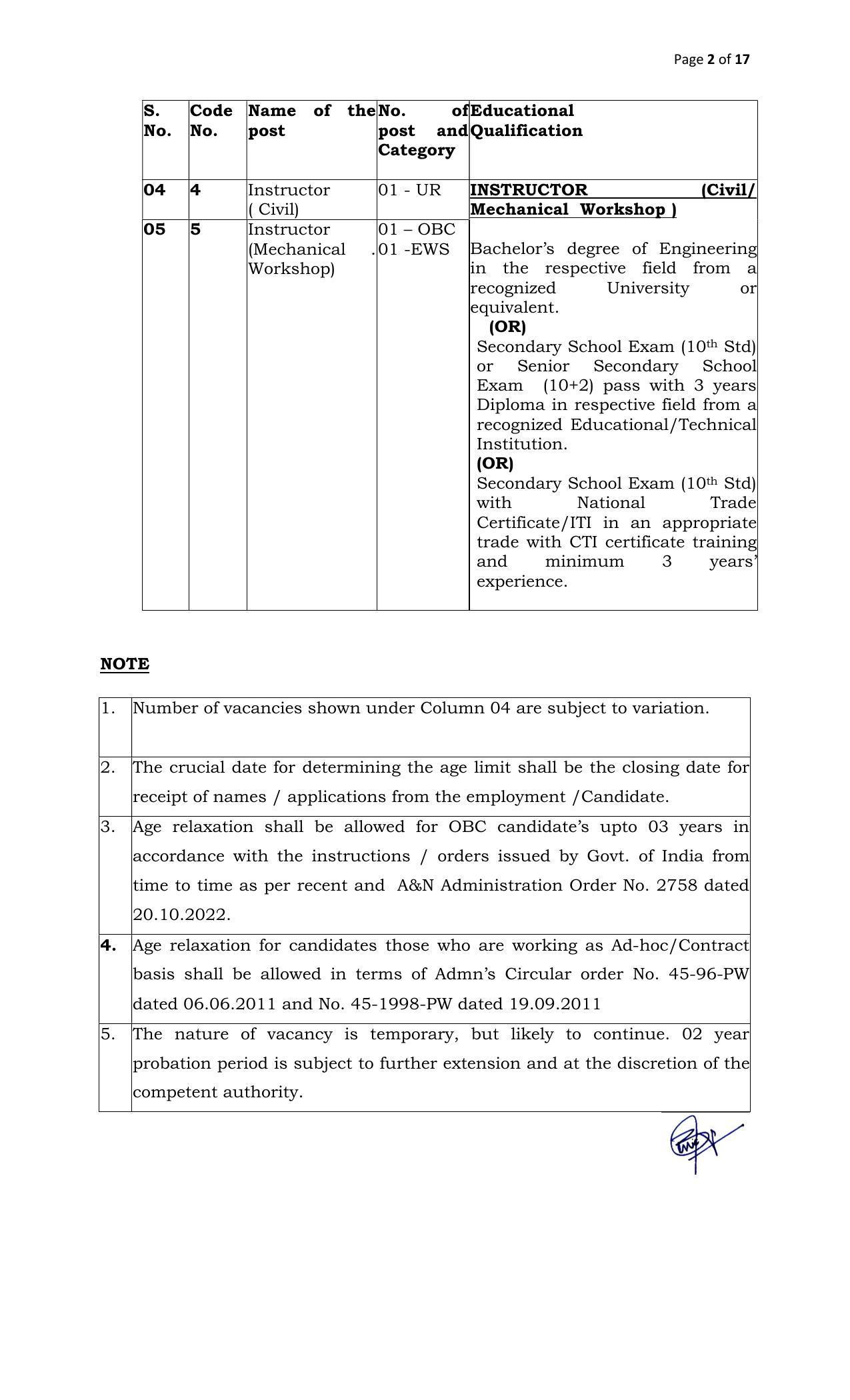 DBRAIT Invites Application for Lab Technician, Instructor Recruitment 2022 - Page 3