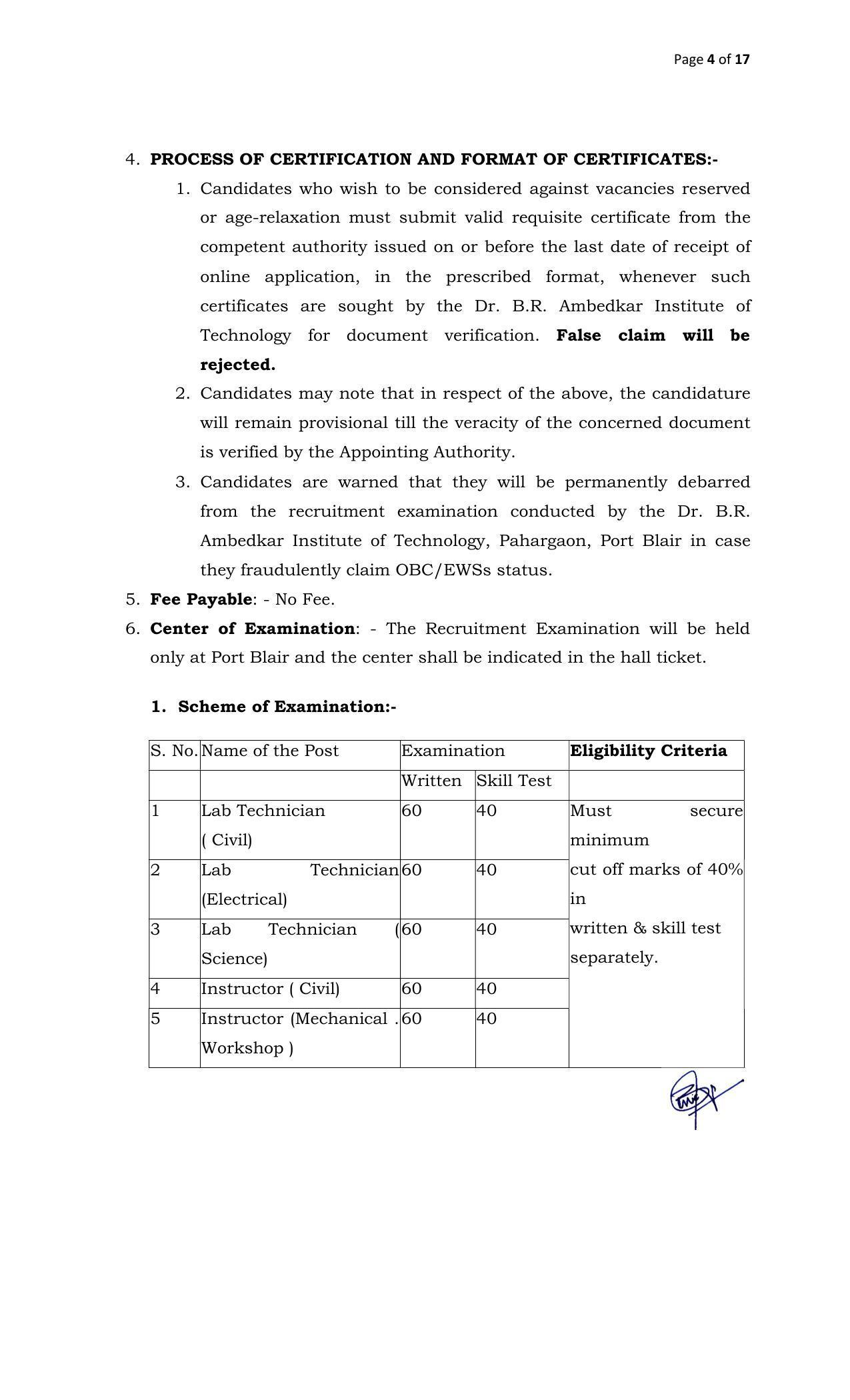 DBRAIT Invites Application for Lab Technician, Instructor Recruitment 2022 - Page 16