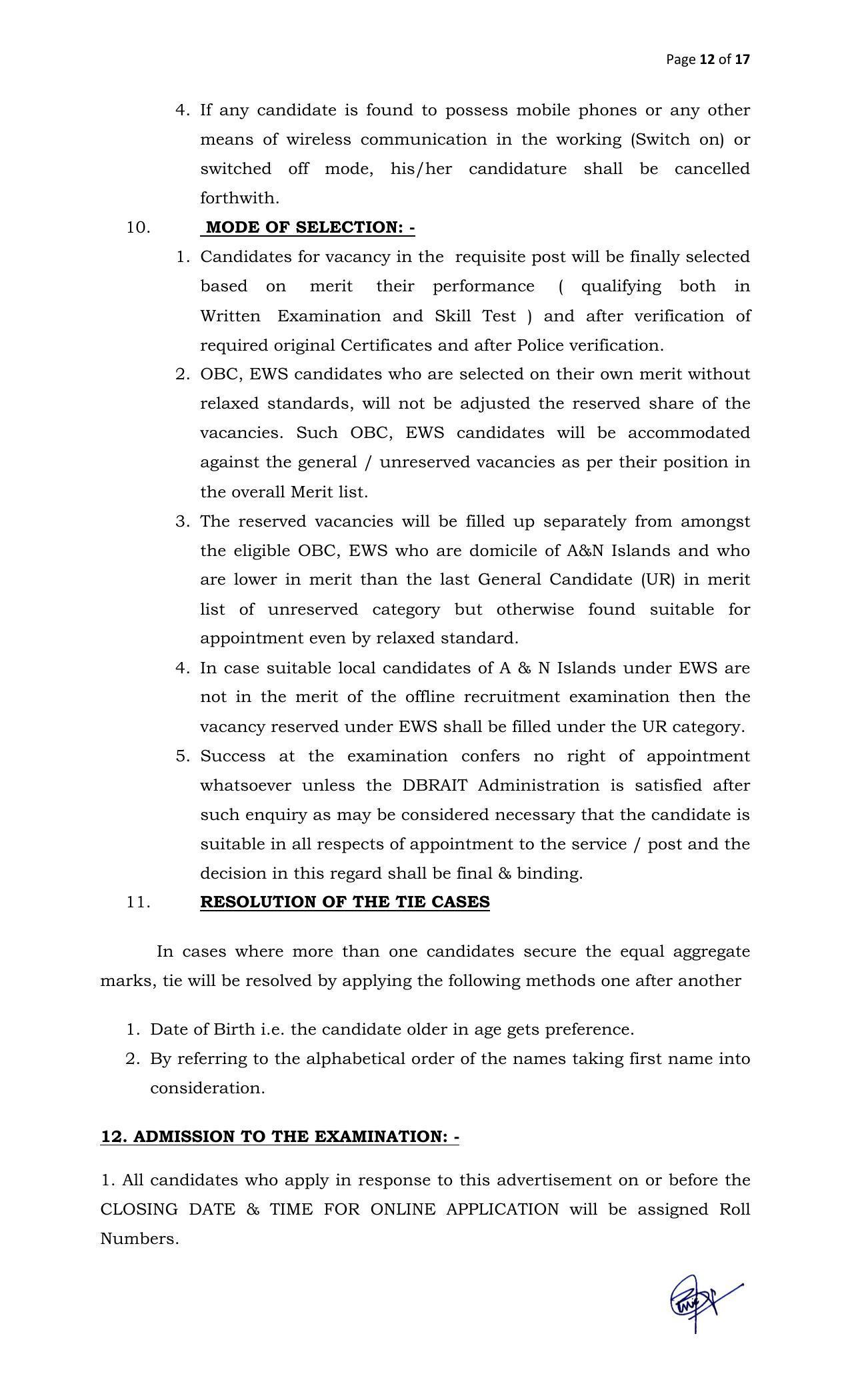 DBRAIT Invites Application for Lab Technician, Instructor Recruitment 2022 - Page 10