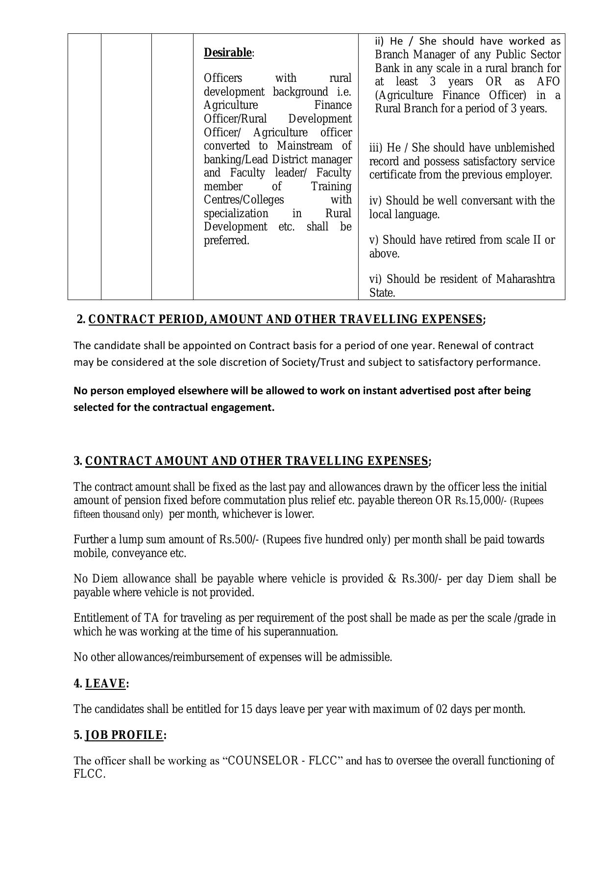 Central Bank of India Invites Application for Counsellor Recruitment 2023 - Page 1