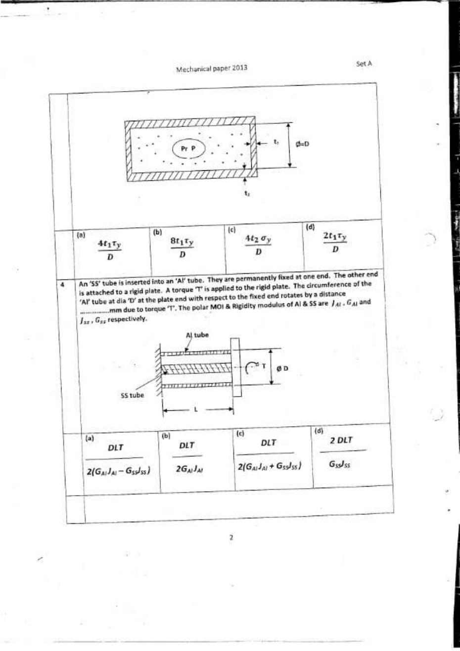 CSPHCL Mechanical Previous Year Question Paper - Page 2