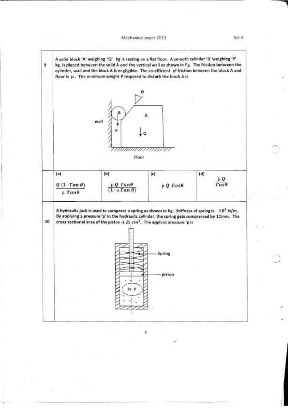 CSPHCL Mechanical Previous Year Question Paper - Page 4