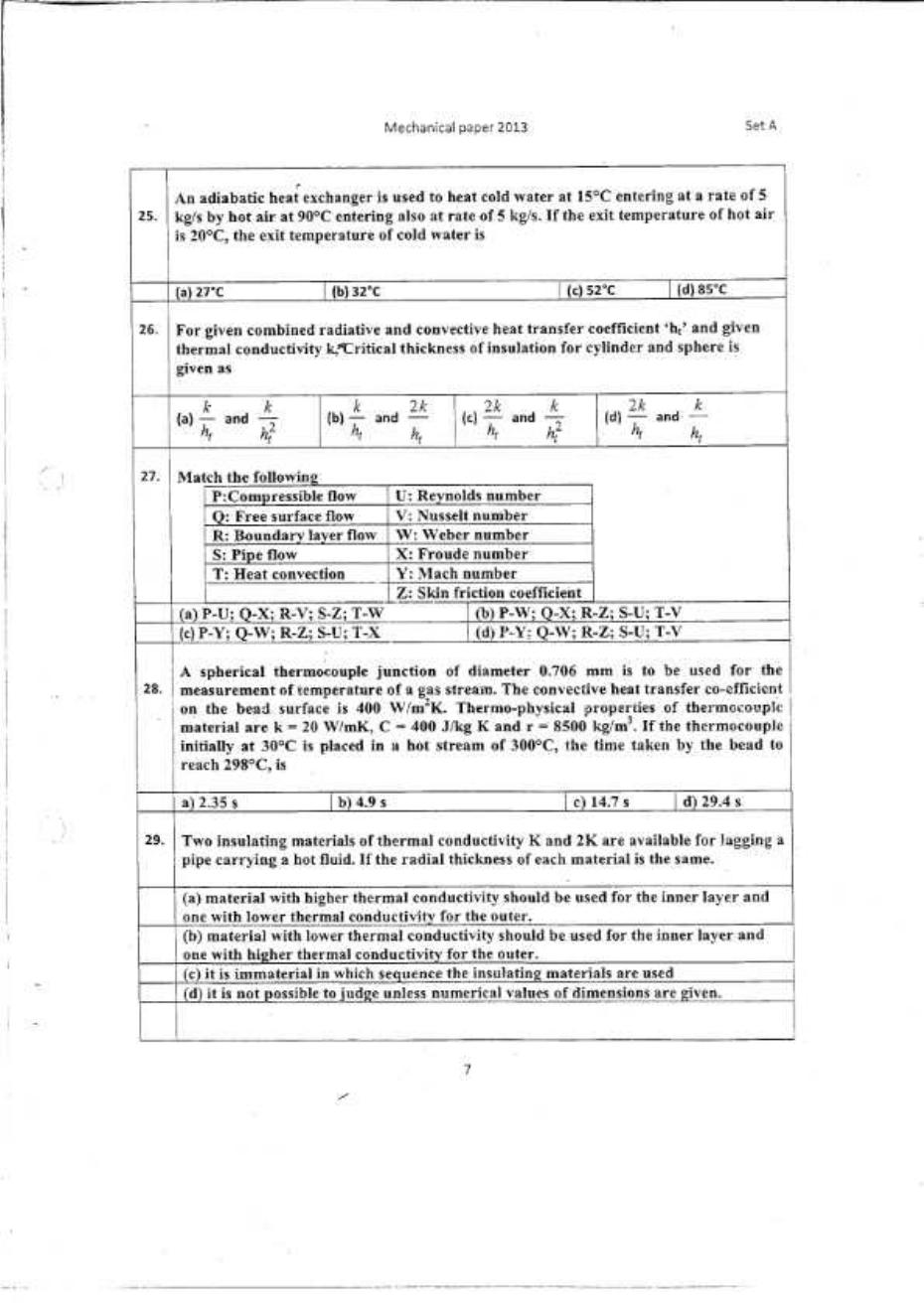 CSPHCL Mechanical Previous Year Question Paper - Page 7