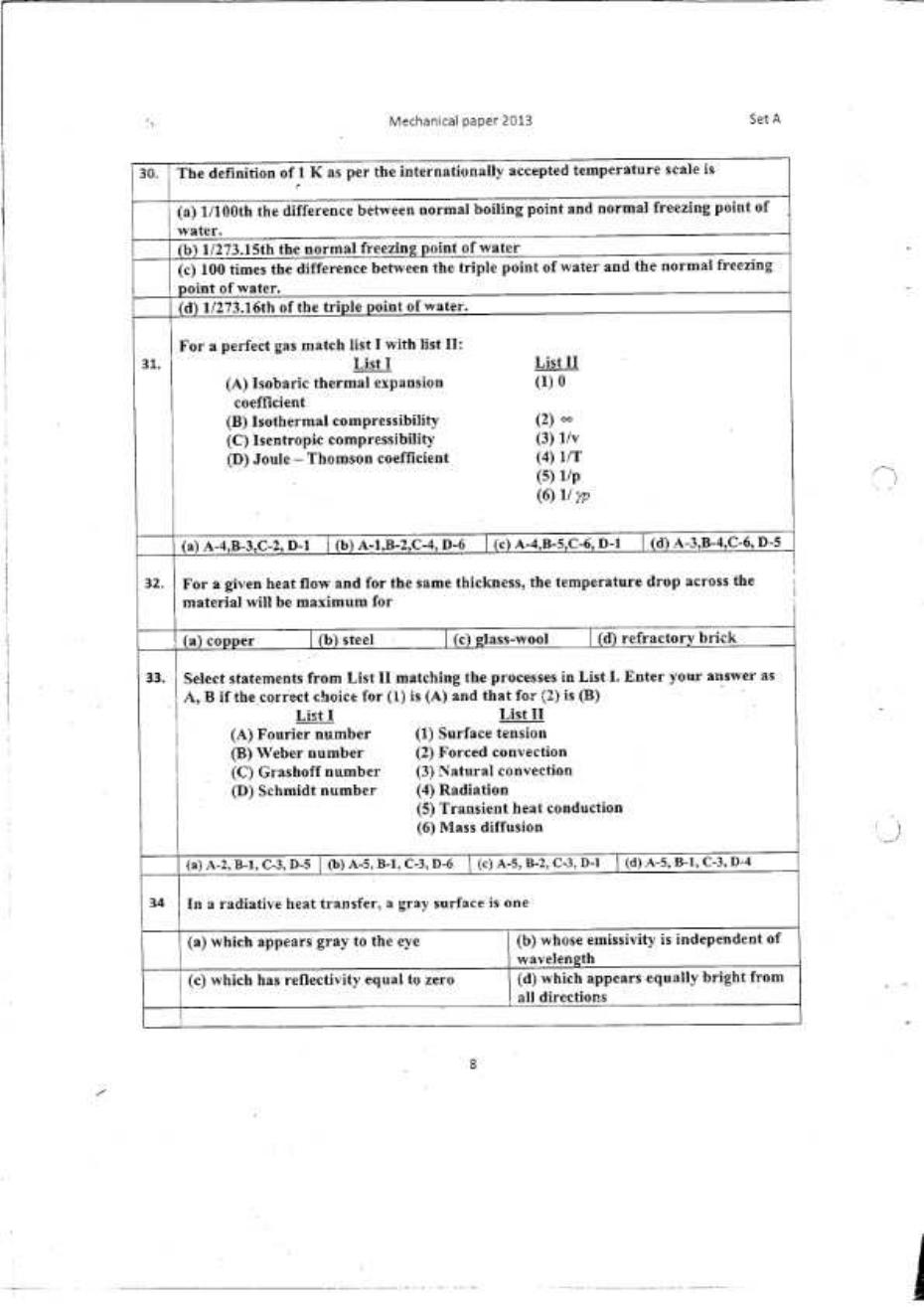 CSPHCL Mechanical Previous Year Question Paper - Page 8