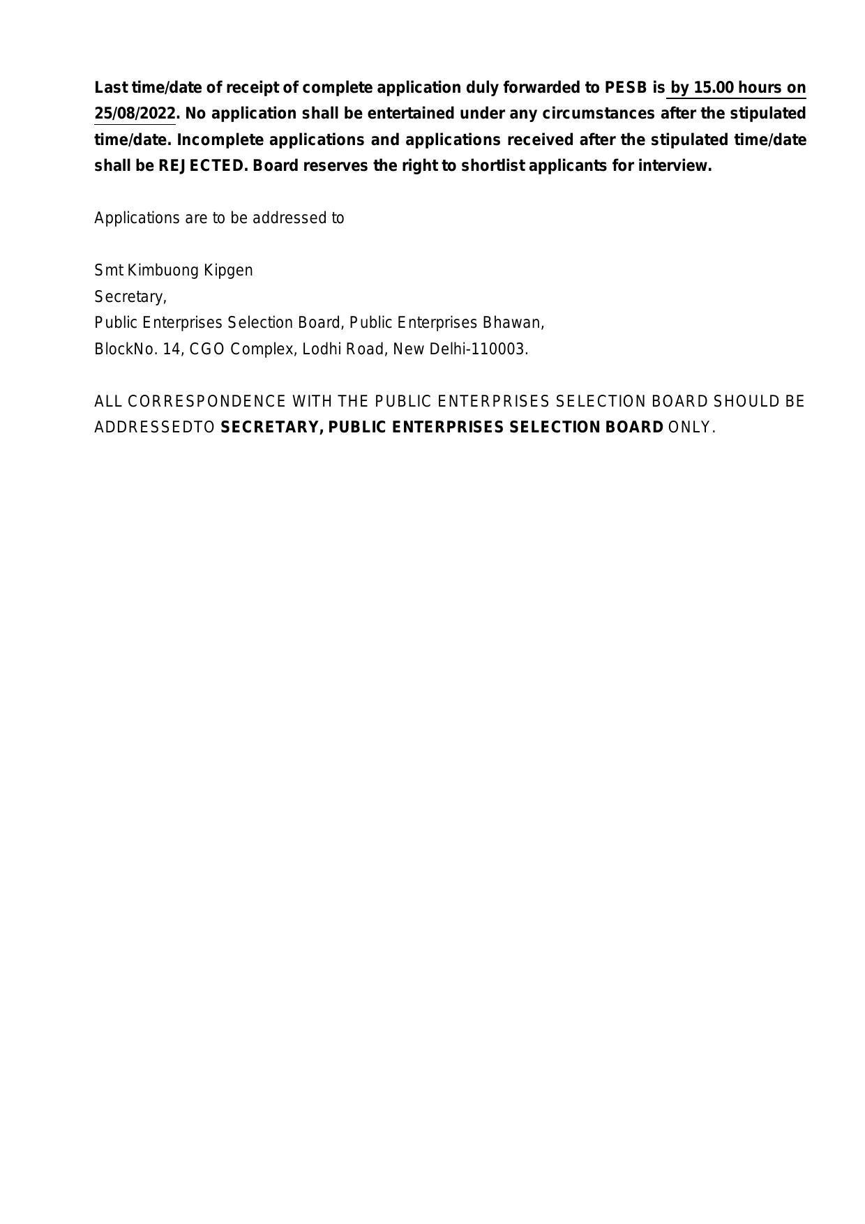 PESB POSOCO Director Recruitment 2022 - Page 4