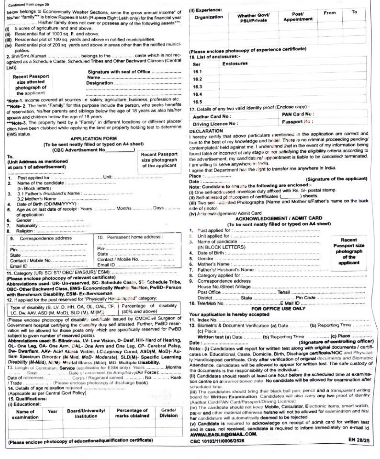 Indian Army DG EME 69 LDC, MTS and Various Posts Recruitment 2025 - Page 4