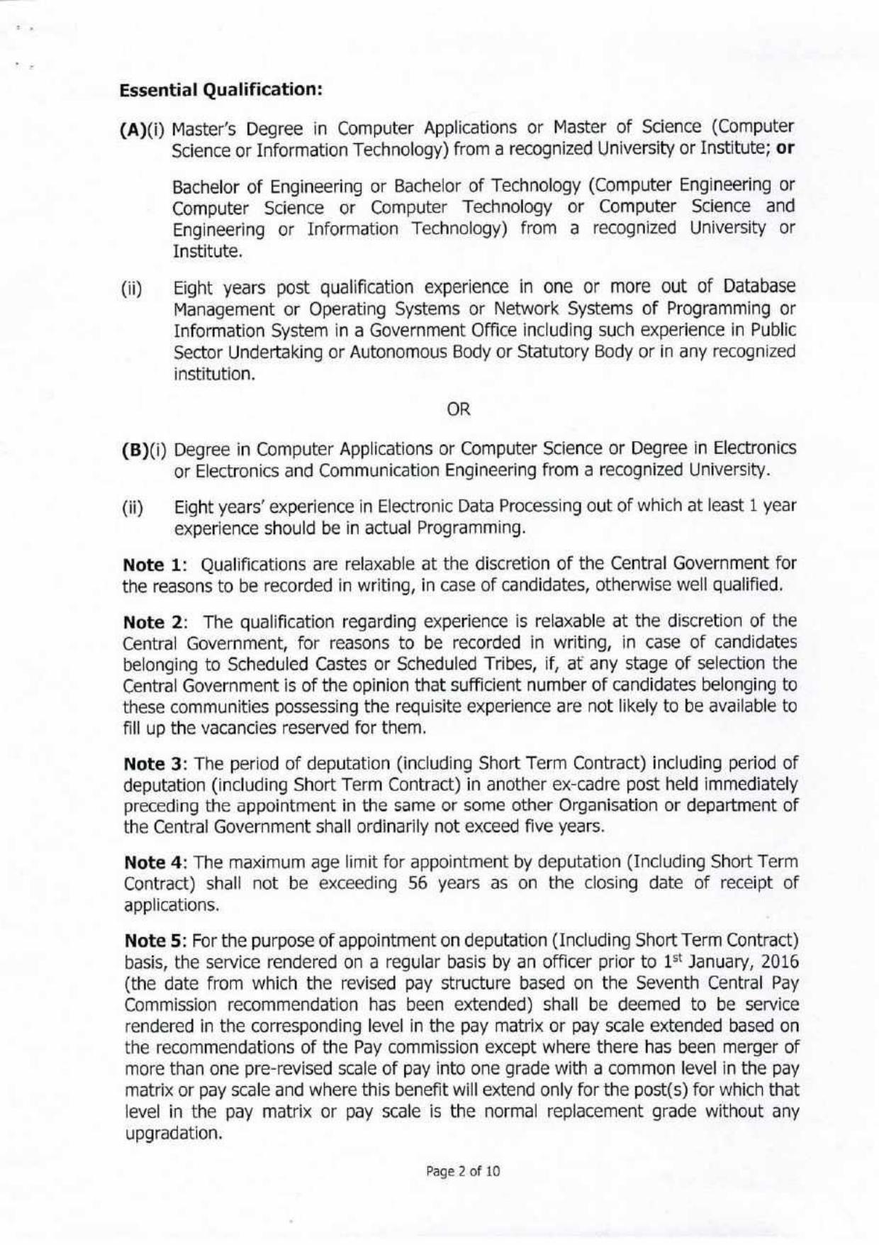 EPFO Invites Application for 42 Deputy Director, Assistant Director, More Vacancies Recruitment 2022 - Page 2