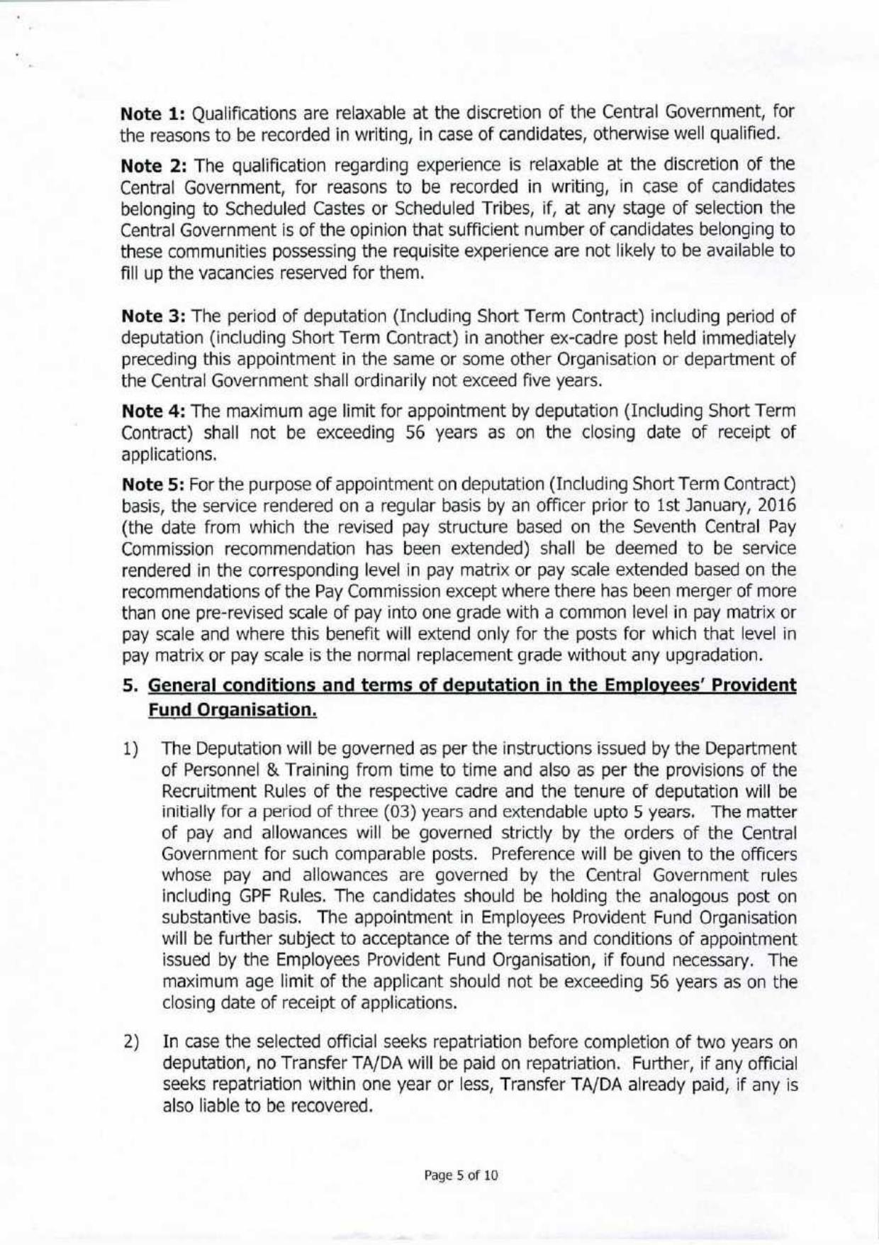 EPFO Invites Application for 42 Deputy Director, Assistant Director, More Vacancies Recruitment 2022 - Page 6