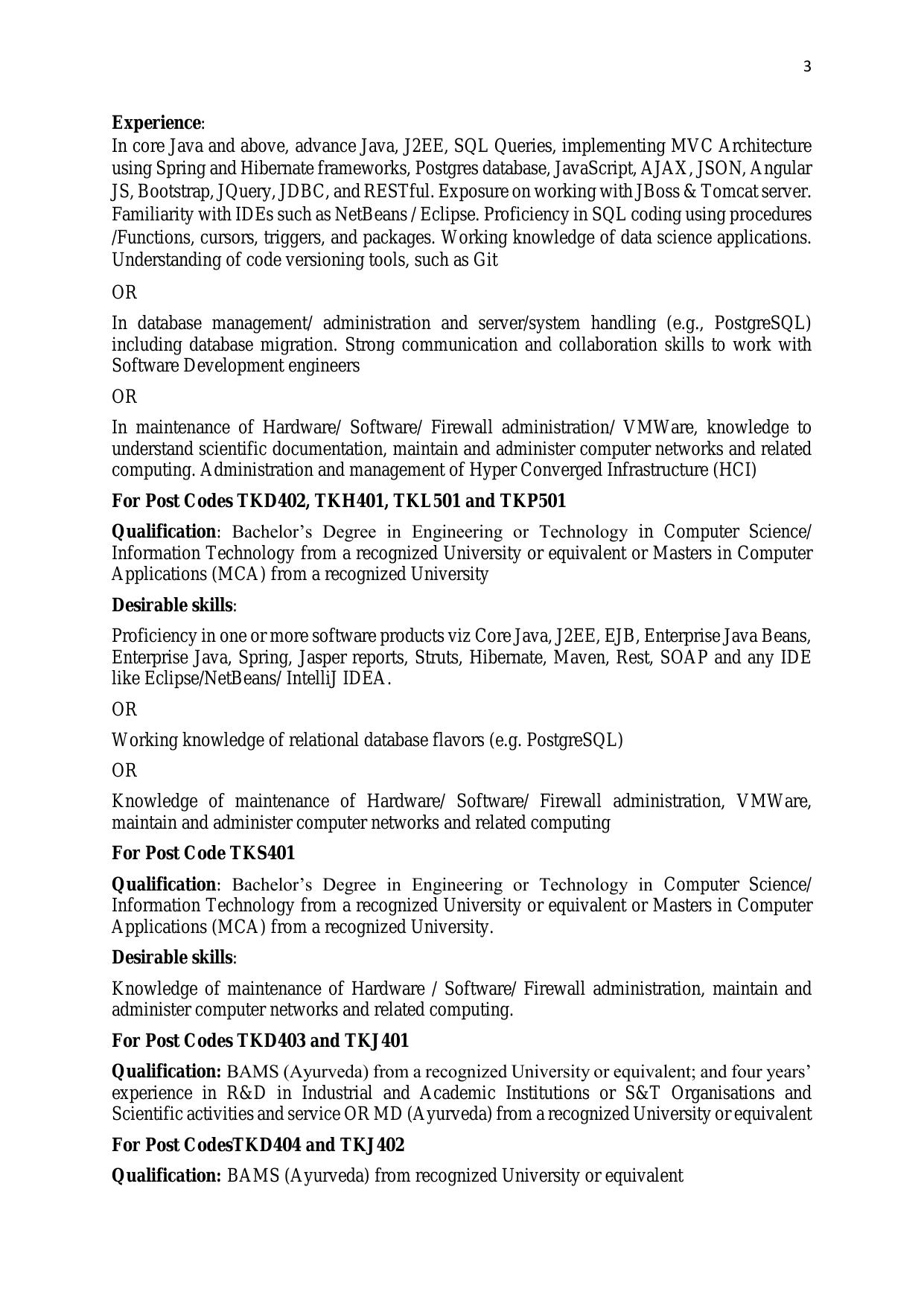 TKDL Project Associate, Senior Project Associate Recruitment 2023 - Page 2