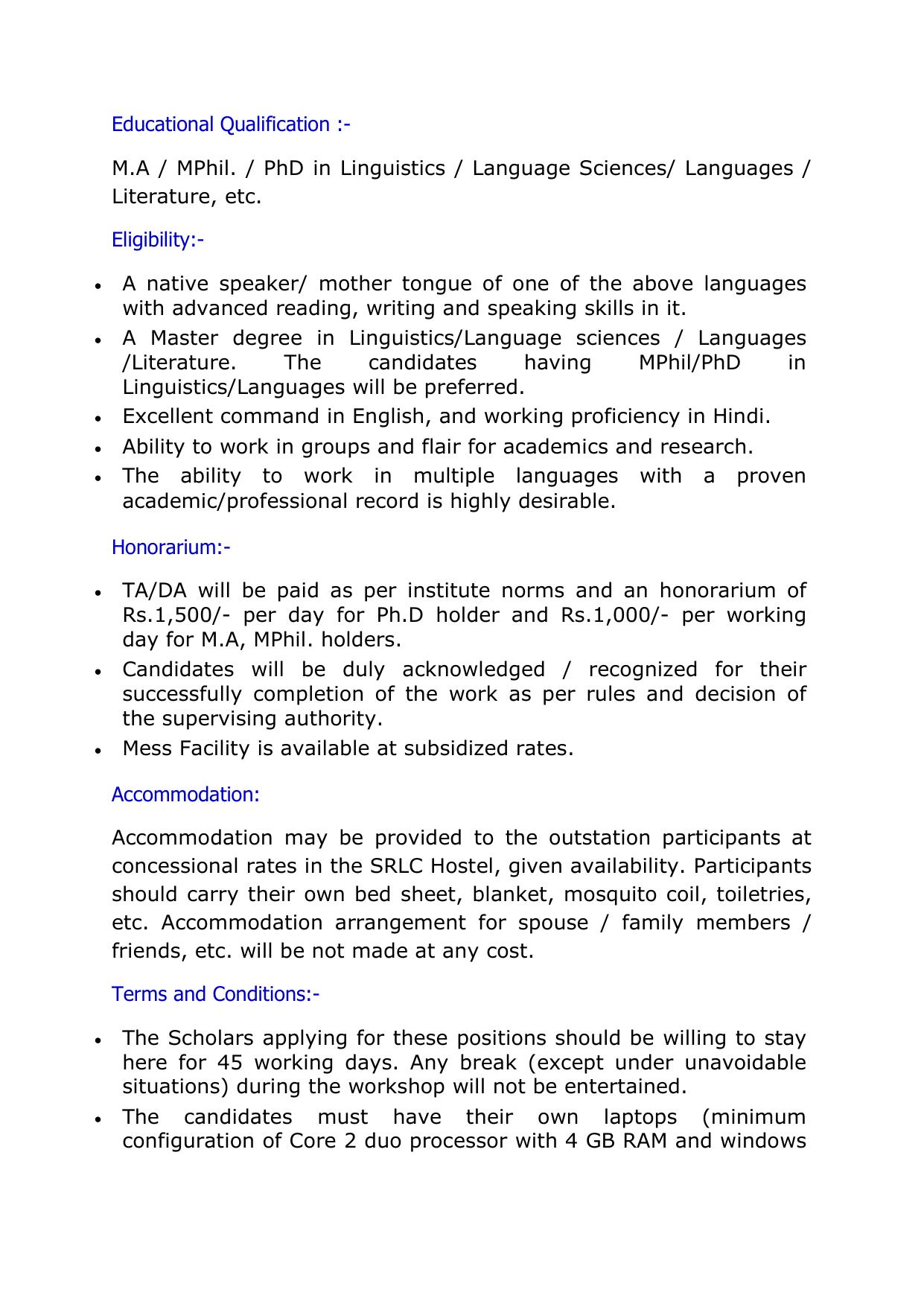 Central Institute of Indian Languages (CIIL) Invites Application for 22 Resource Person Recruitment 2023 - Page 1