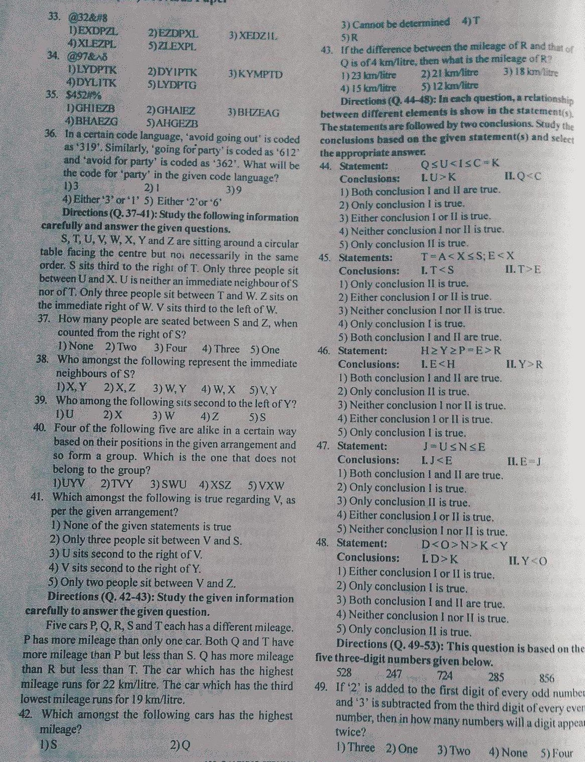 IBPS SO Previous Question Paper - Page 5