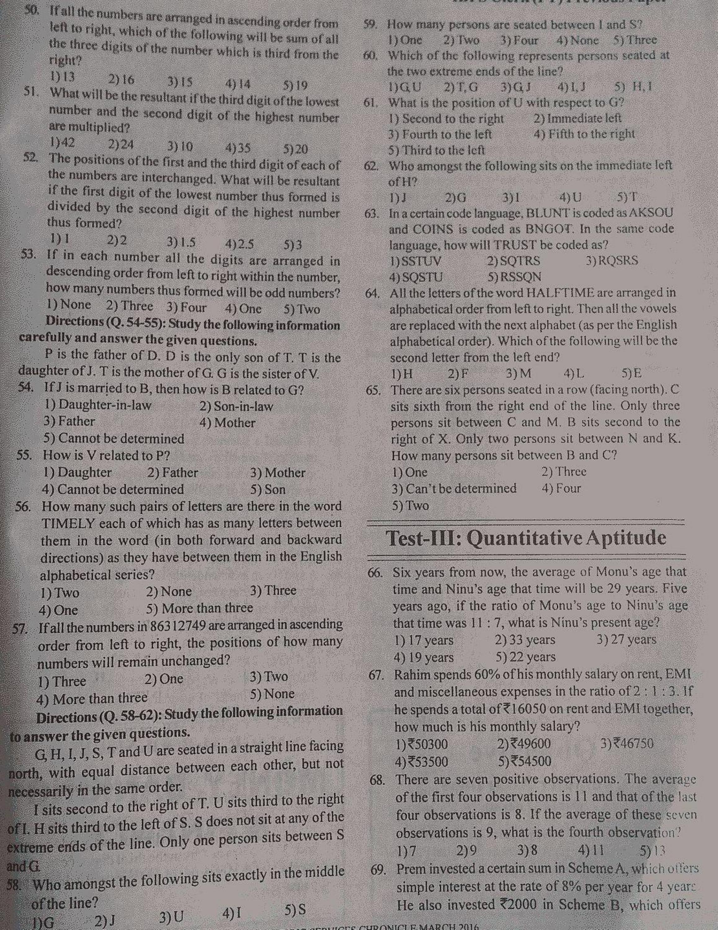 IBPS SO Previous Question Paper - Page 4