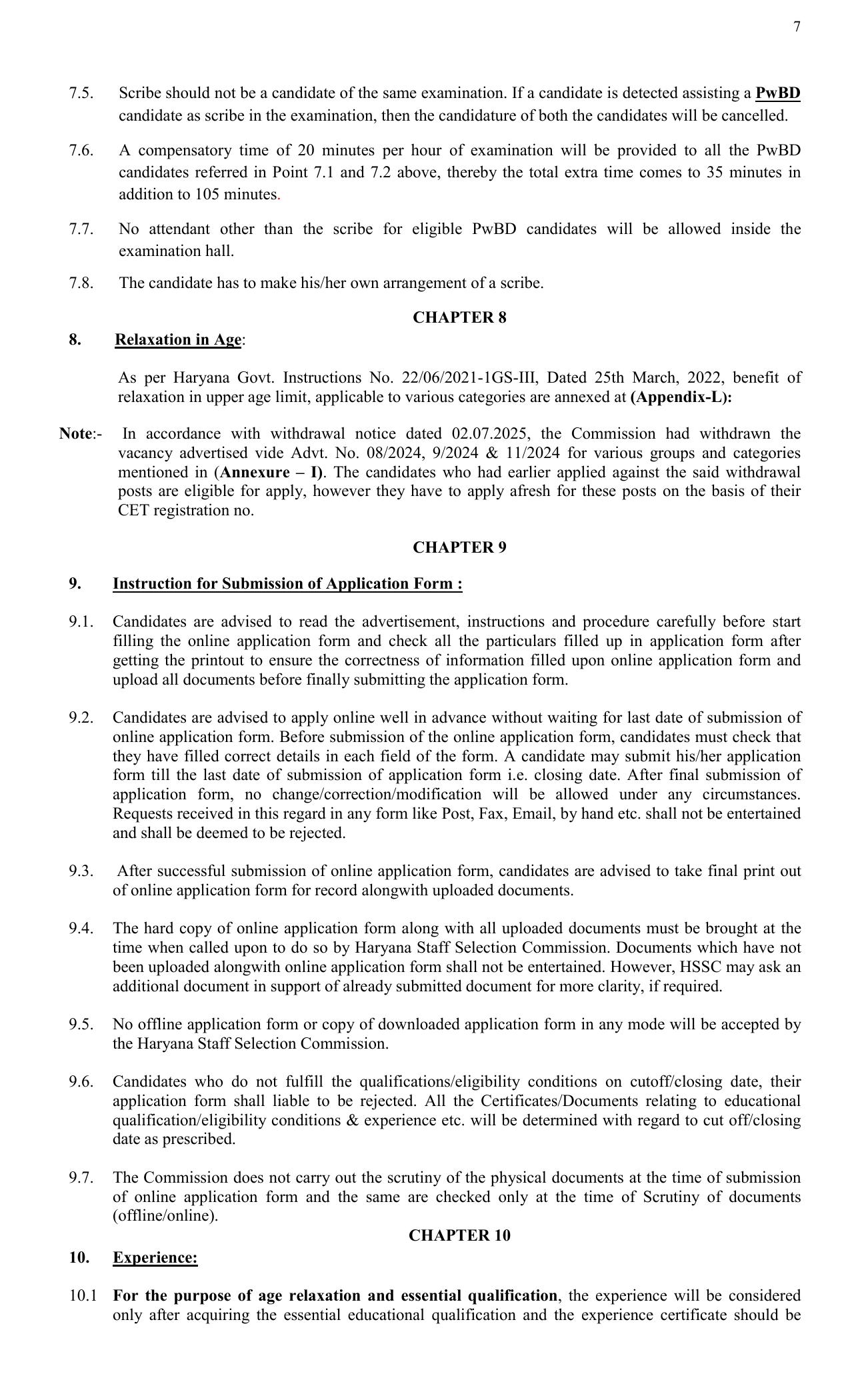 HSSC Group C Mains Recruitment 2026 – Apply Online for 3112 Posts - Page 7