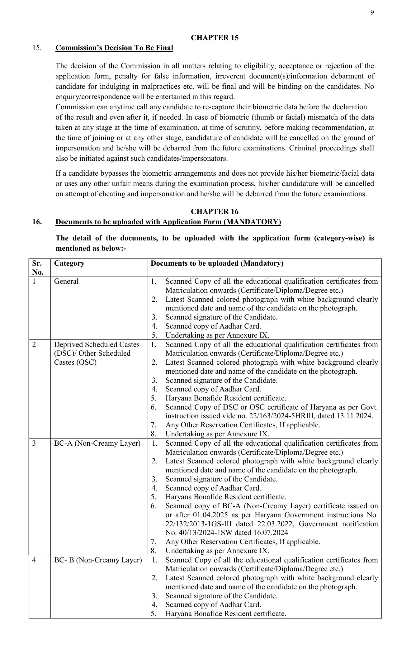 HSSC Group C Mains Recruitment 2026 – Apply Online for 3112 Posts - Page 9