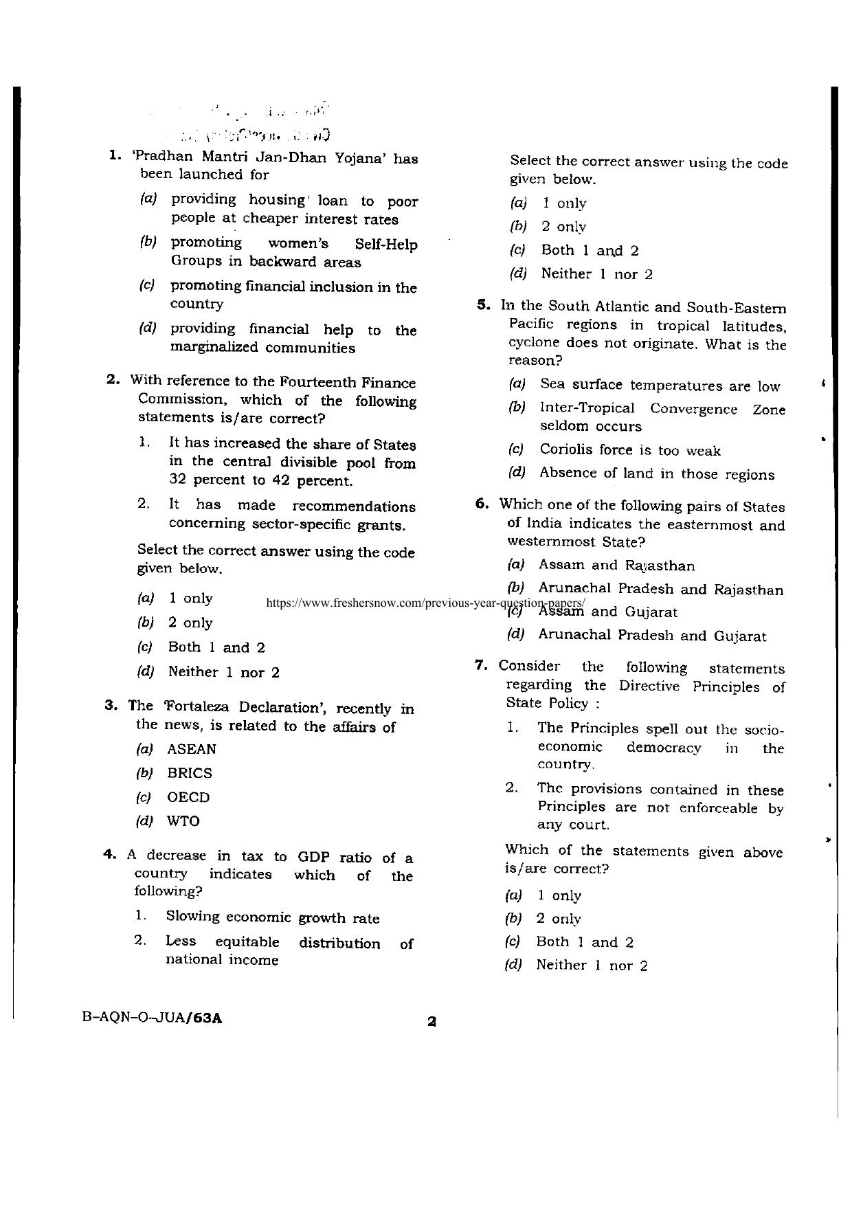 VCRC Previous Papers General Knowledge - Page 2