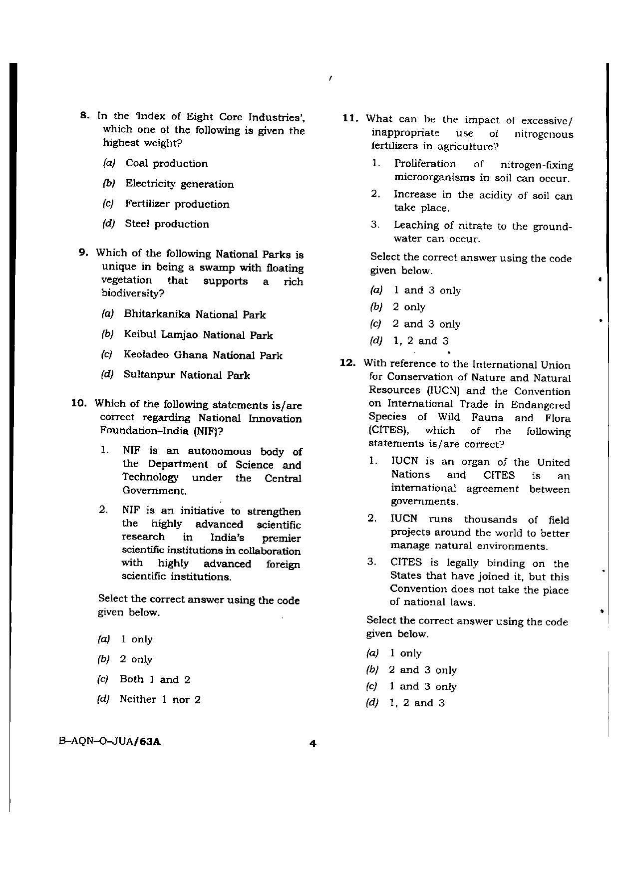VCRC Previous Papers General Knowledge - Page 4