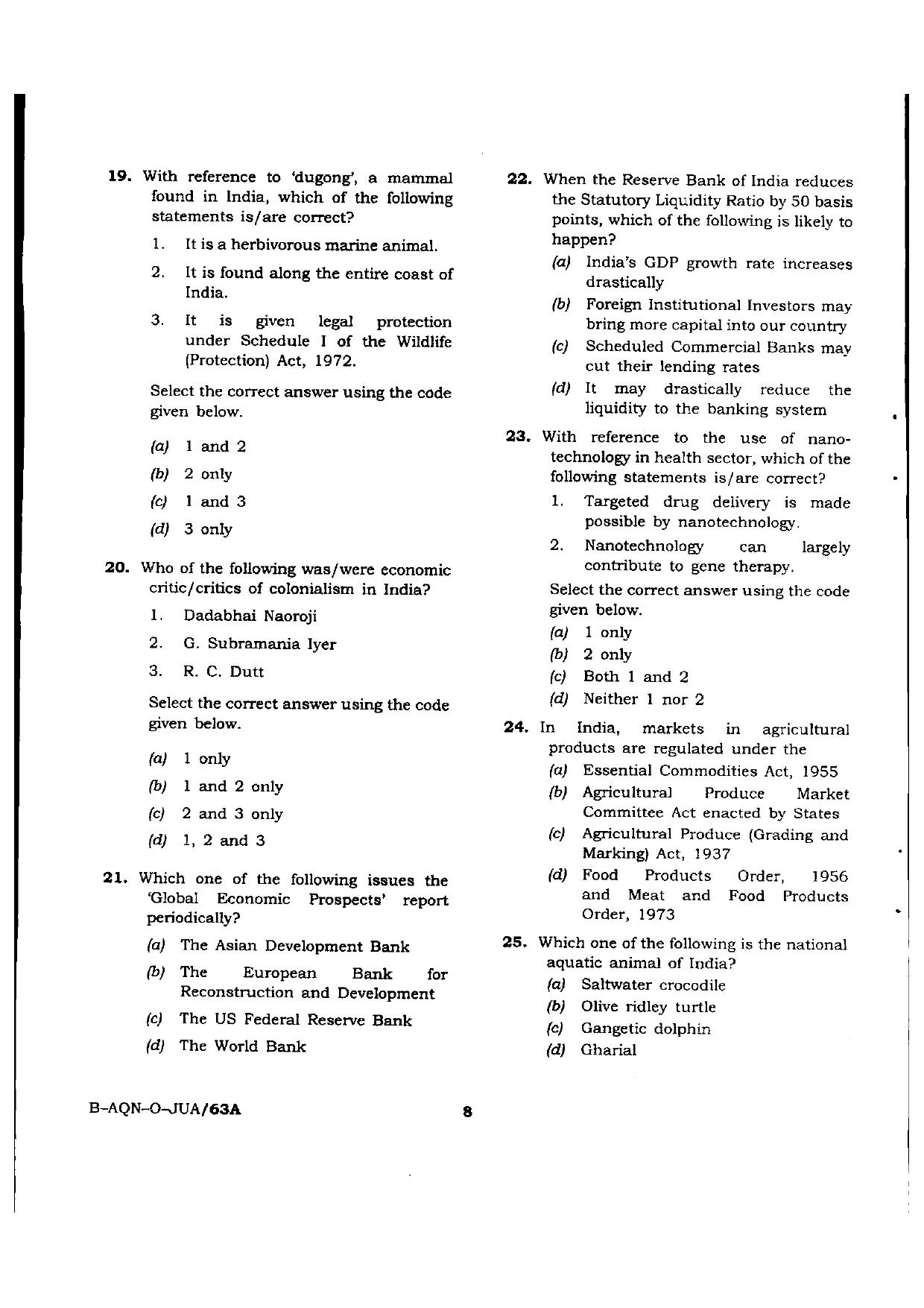 VCRC Previous Papers General Knowledge - Page 8