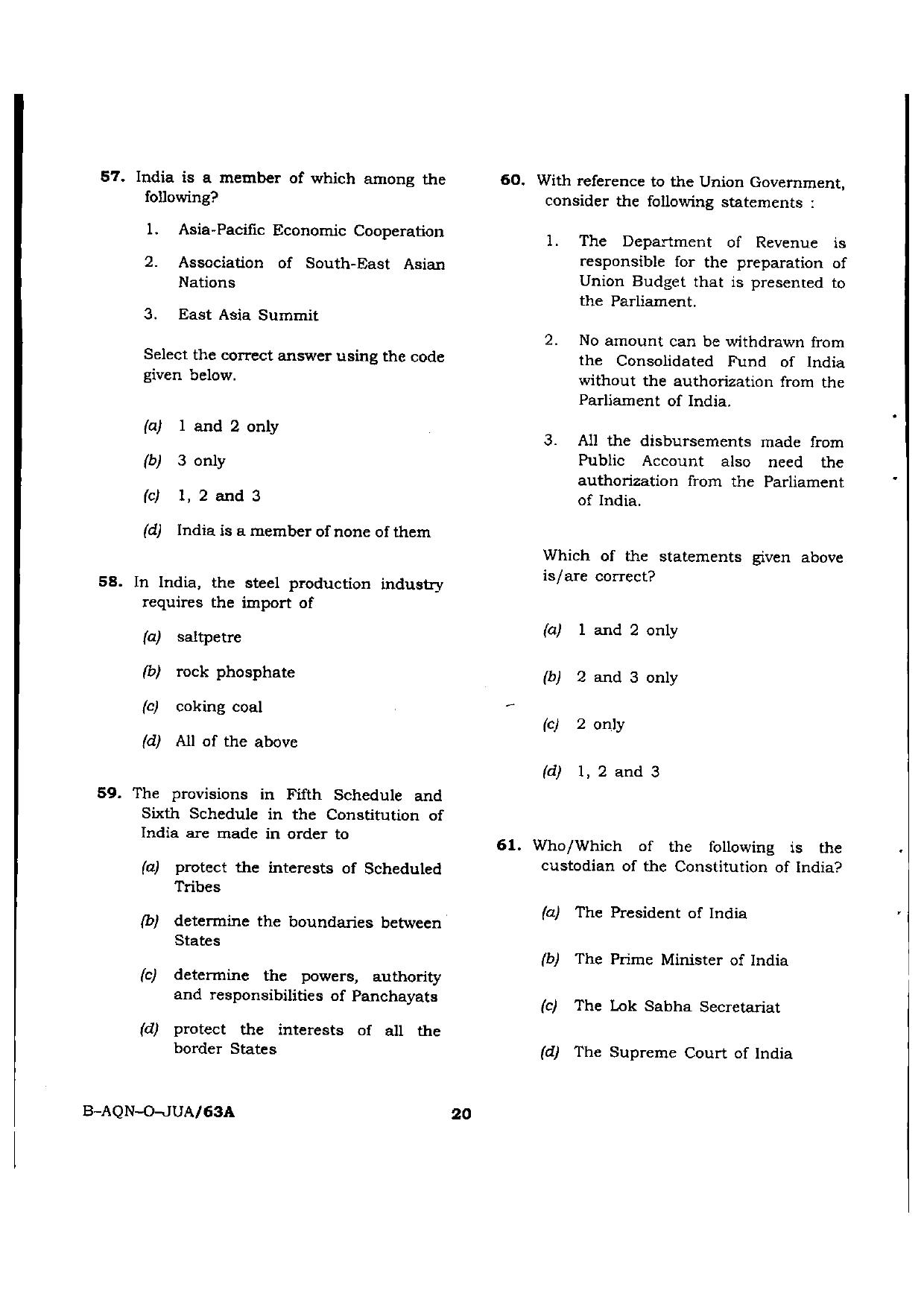 VCRC Previous Papers General Knowledge - Page 20