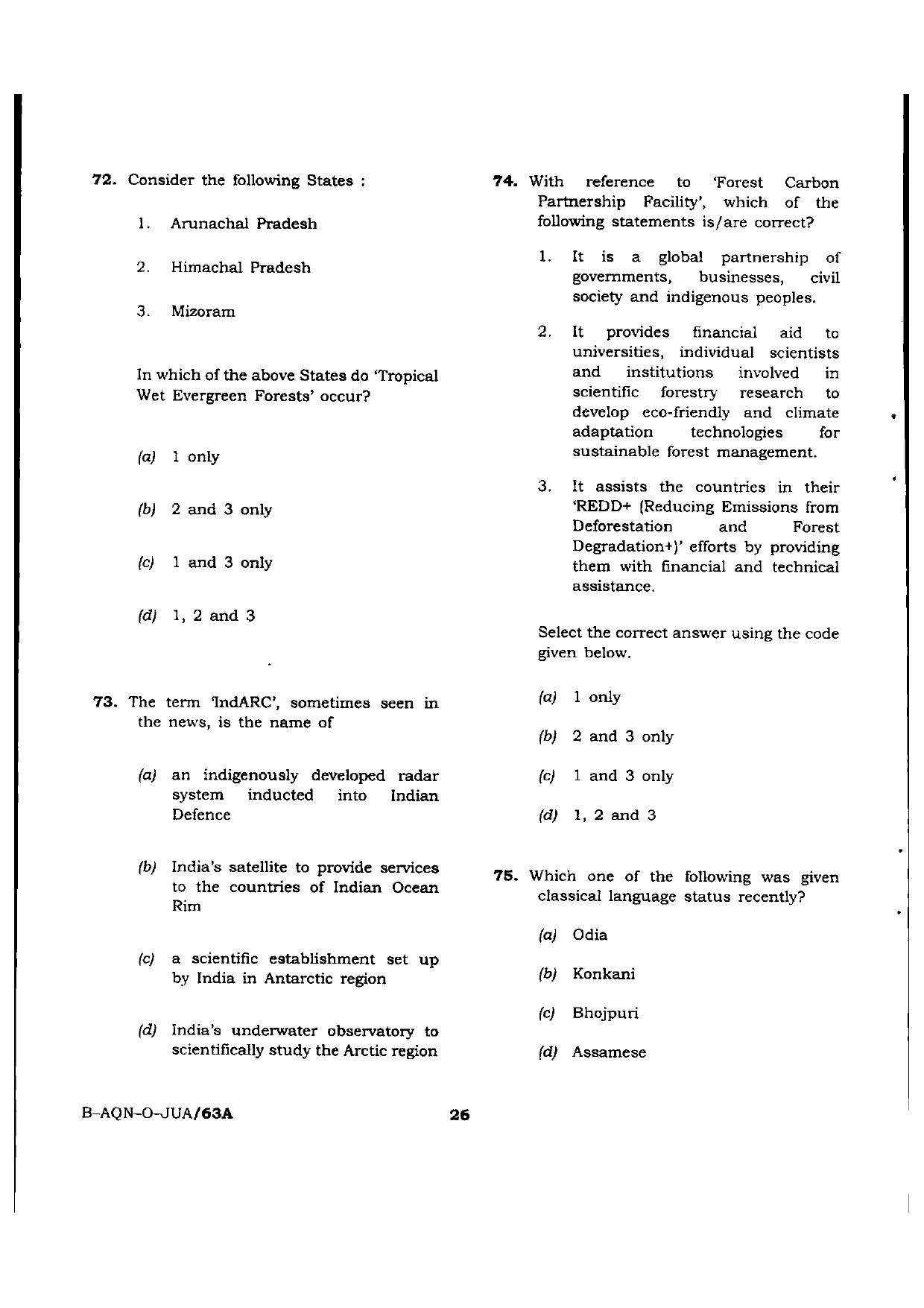 VCRC Previous Papers General Knowledge - Page 26