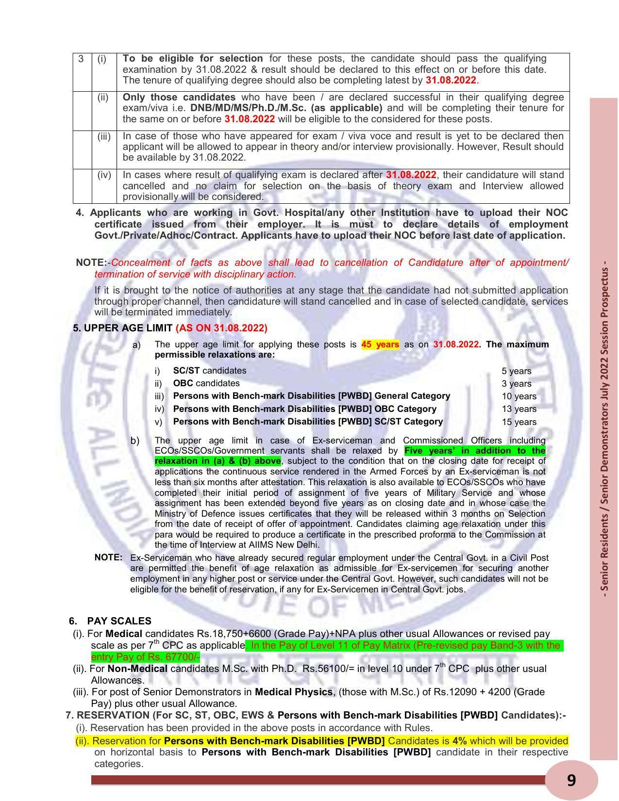 AIIMS Delhi SR/SD Recruitment 2022 [410 Posts] - Page 24