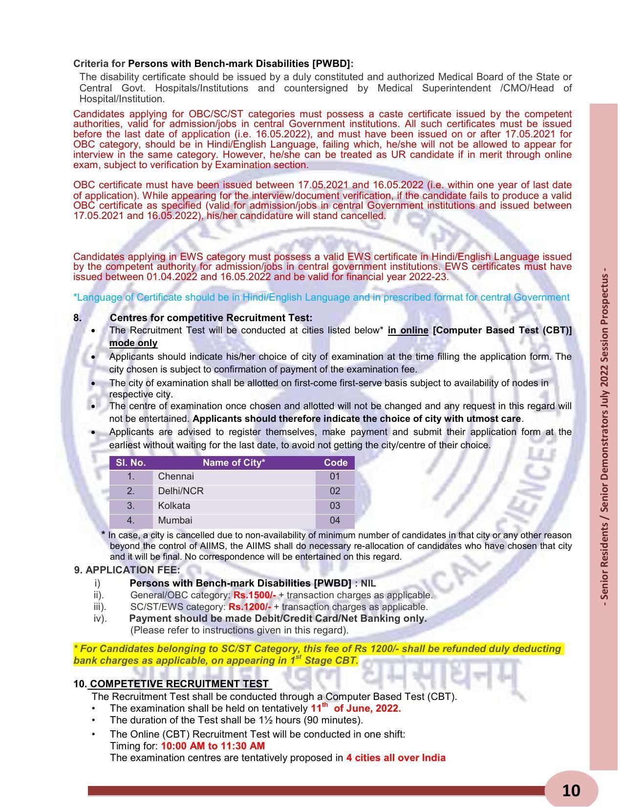 AIIMS Delhi SR/SD Recruitment 2022 [410 Posts] - Page 45