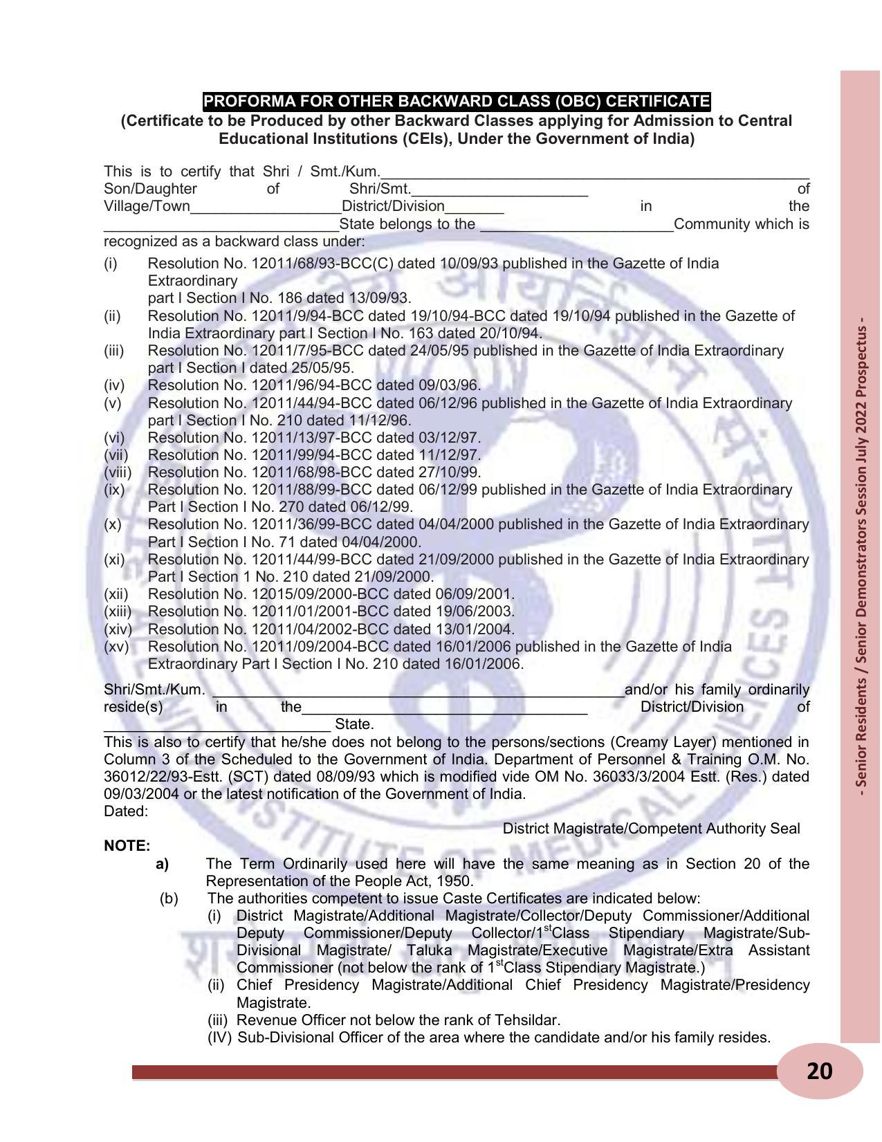 AIIMS Delhi SR/SD Recruitment 2022 [410 Posts] - Page 20