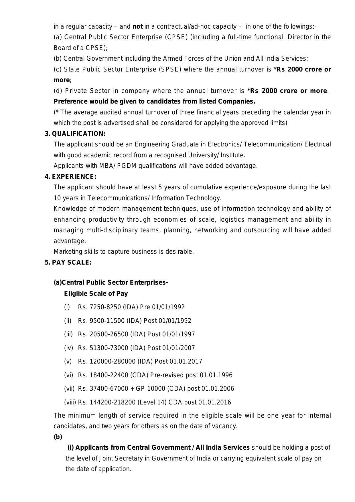 Railtel Corporation of India Invites Application for Director Recruitment 2022 - Page 2