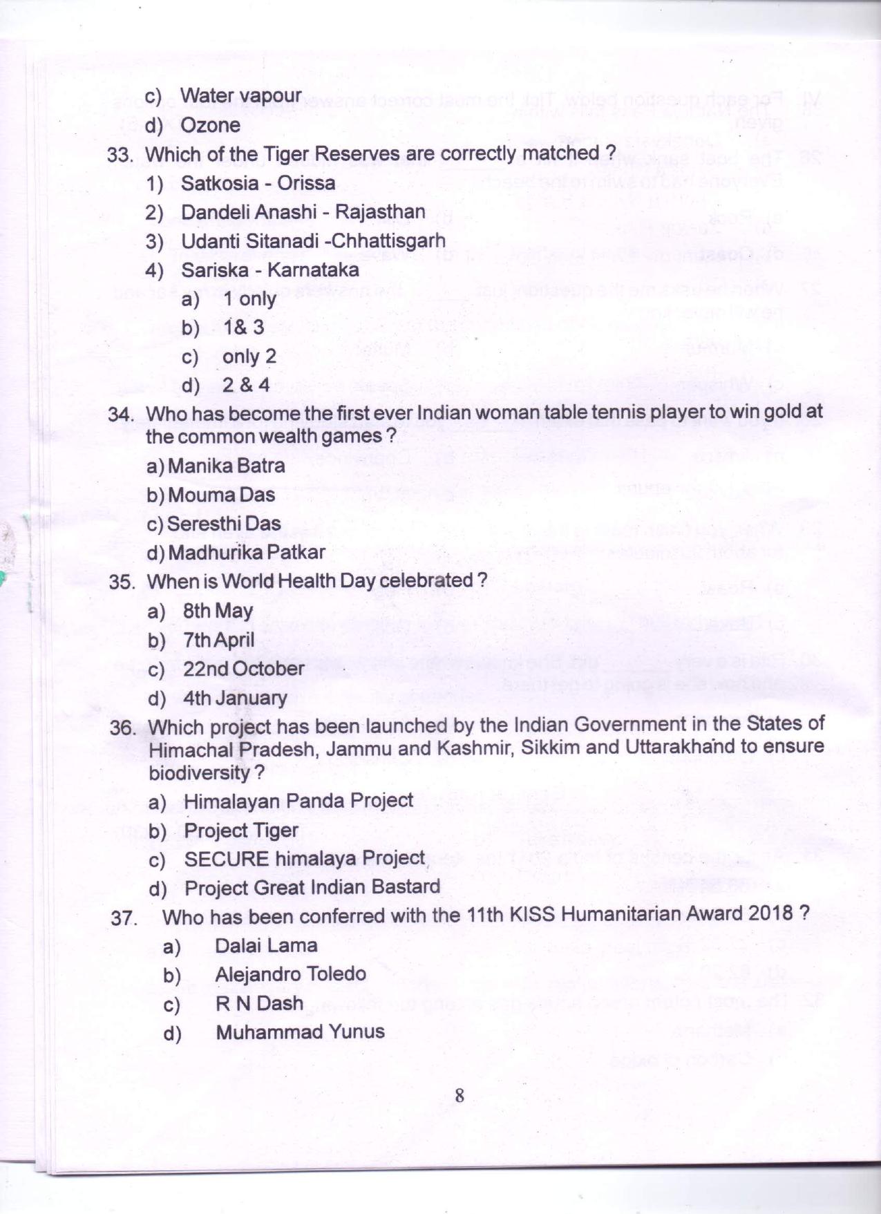 PDF Download Of SPSC MPHW General English & General Knowledge Previous Papers - Page 7