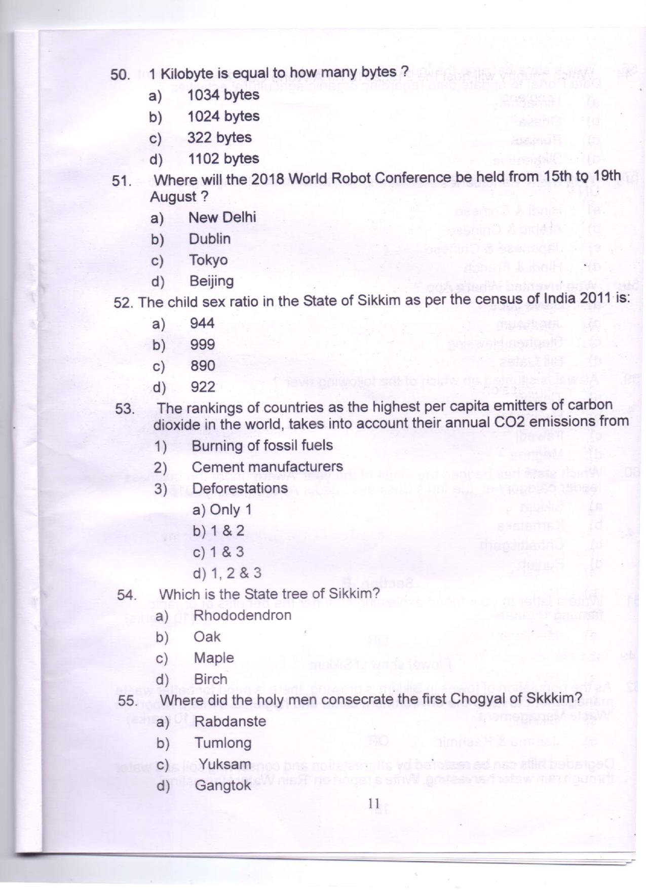 PDF Download Of SPSC MPHW General English & General Knowledge Previous Papers - Page 10