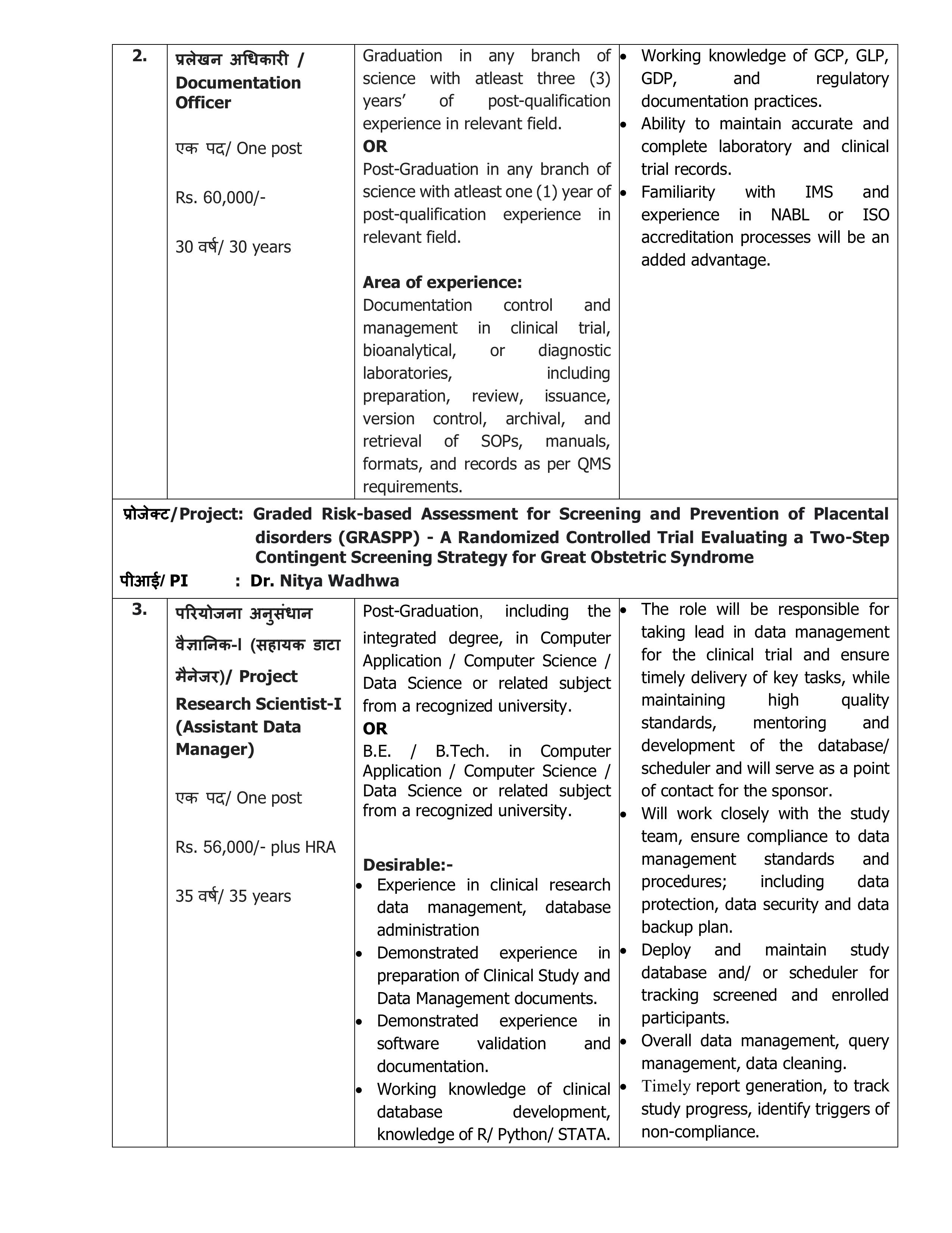 THSTI Recruitment 2026: Apply Online for Project Positions - Full Notification, Eligibility, Salary - Page 3