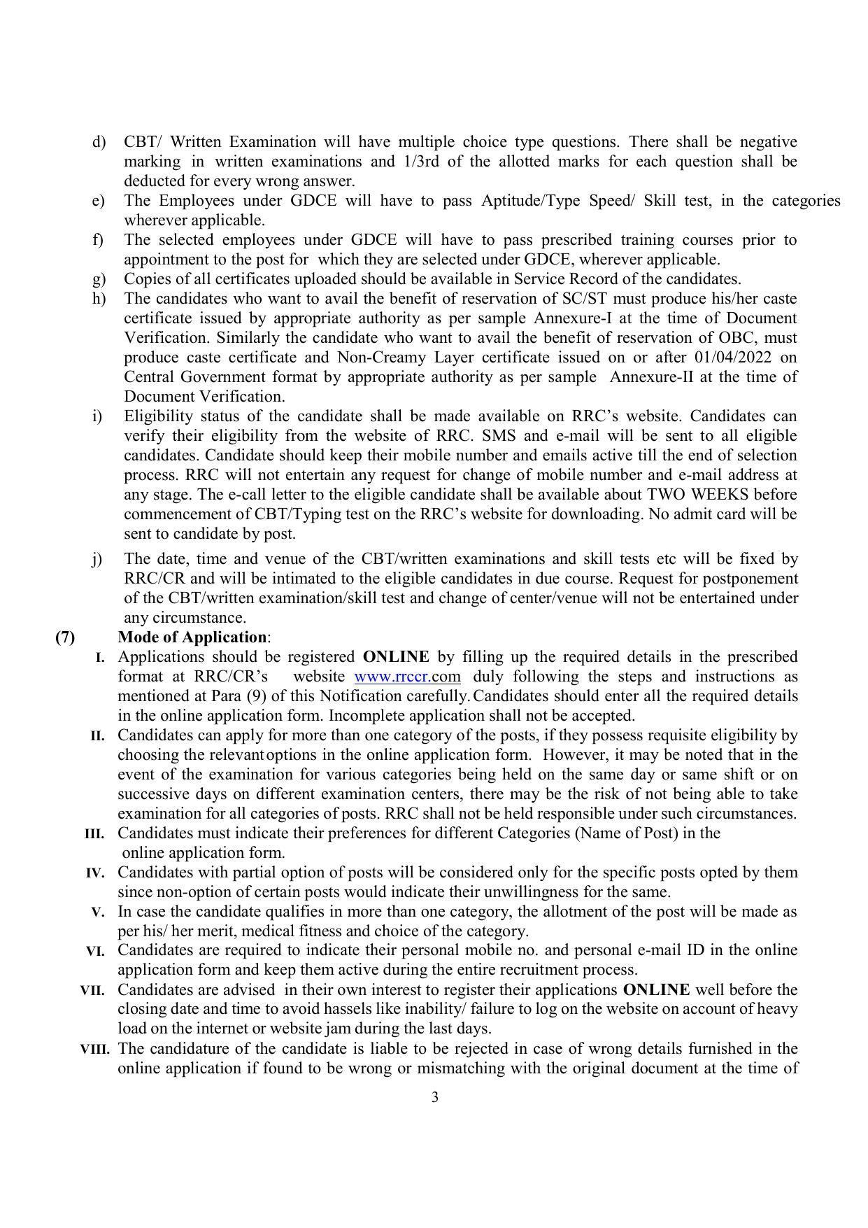 Central Railway Invites Application for Clerk and Ticket Clerk, More Vacancies Recruitment 2022 - Page 3