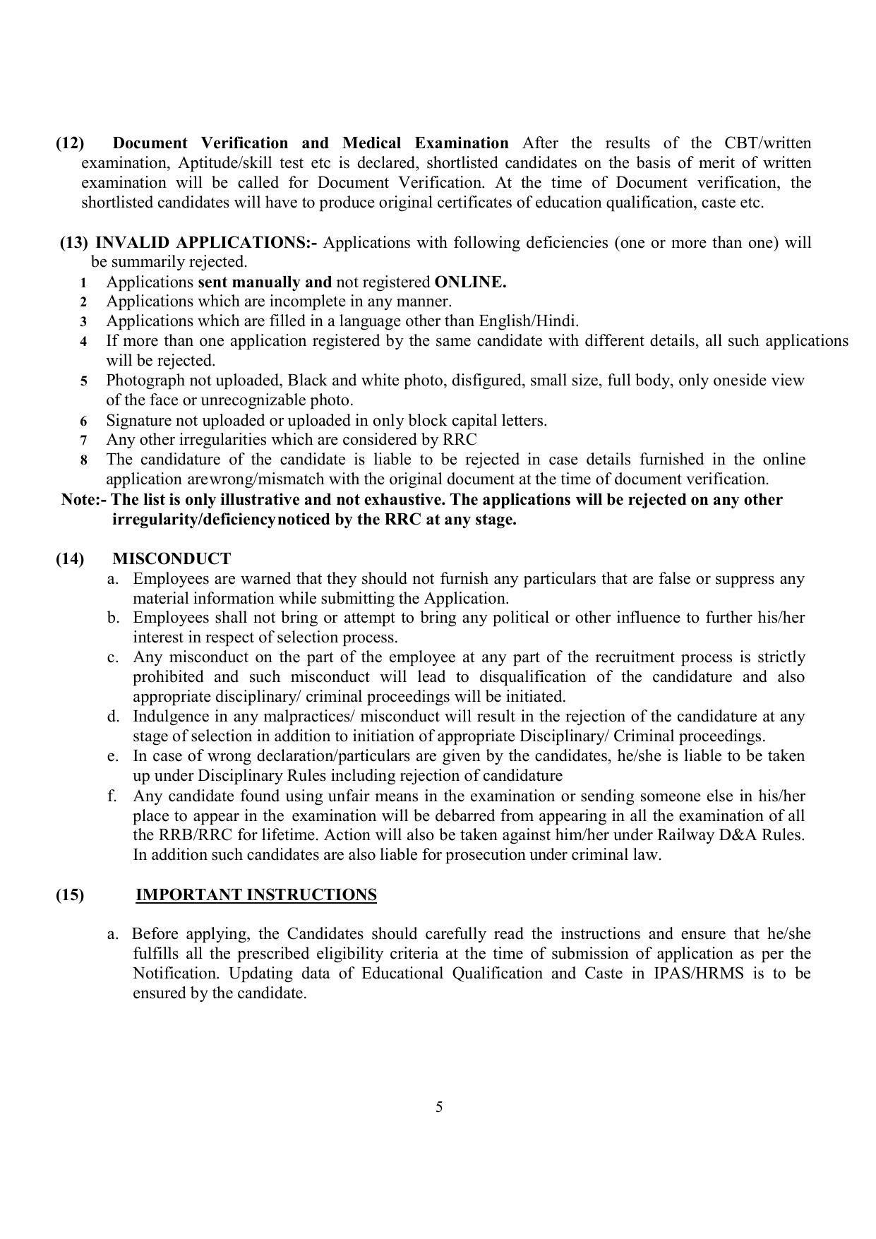 Central Railway Invites Application for Clerk and Ticket Clerk, More Vacancies Recruitment 2022 - Page 6