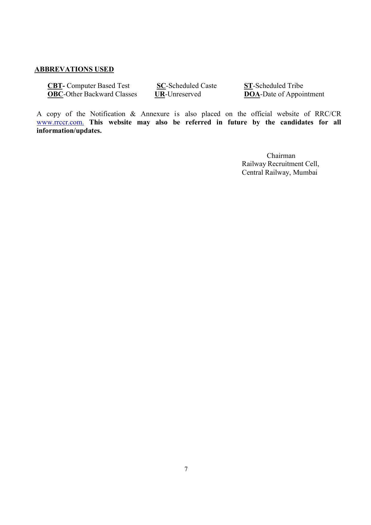 Central Railway Invites Application for Clerk and Ticket Clerk, More Vacancies Recruitment 2022 - Page 8
