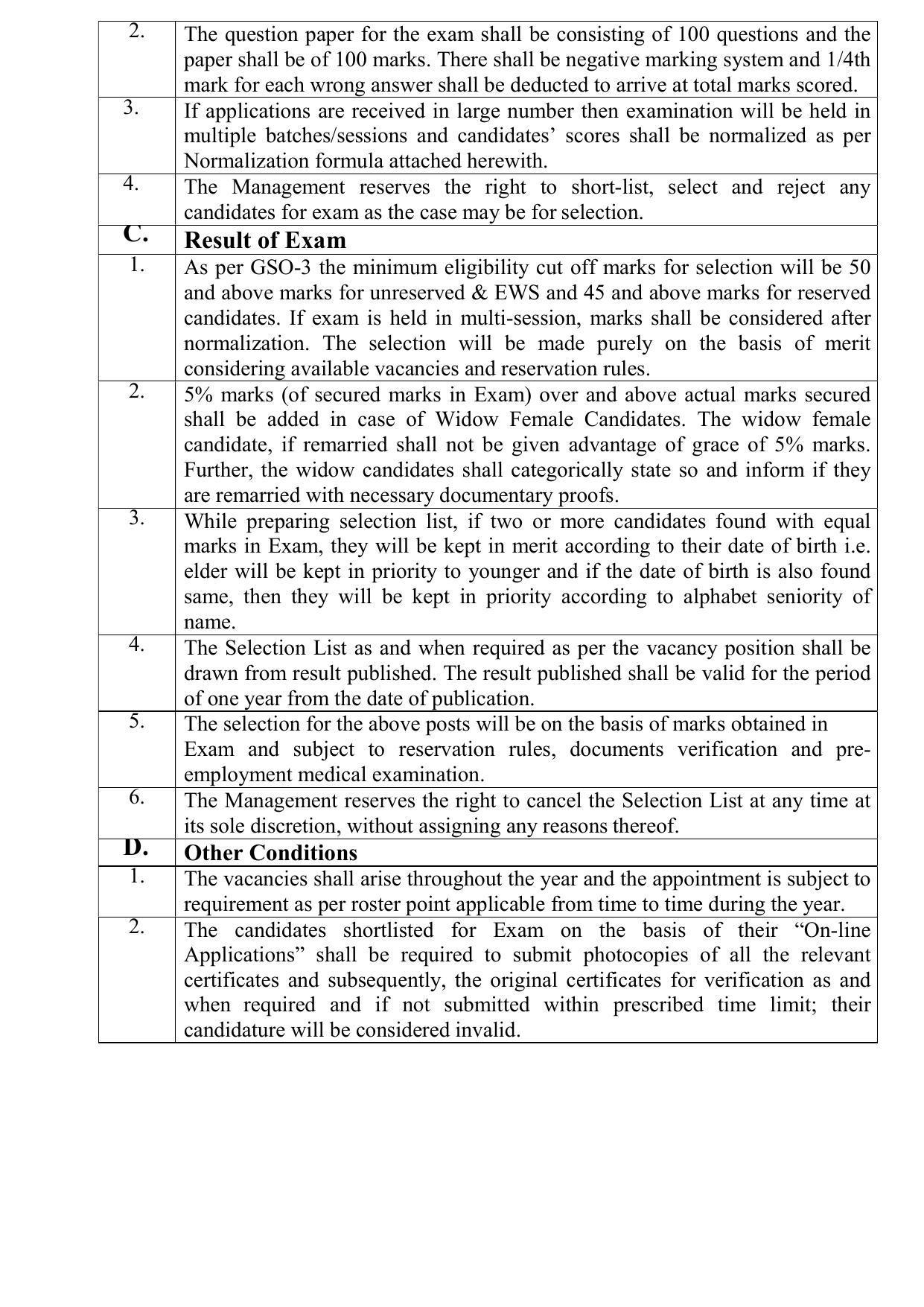 Gujarat State Electricity Corporation Limited (GSECL) Invites Application for 40 Vidyut Sahayak Recruitment 2023 - Page 11