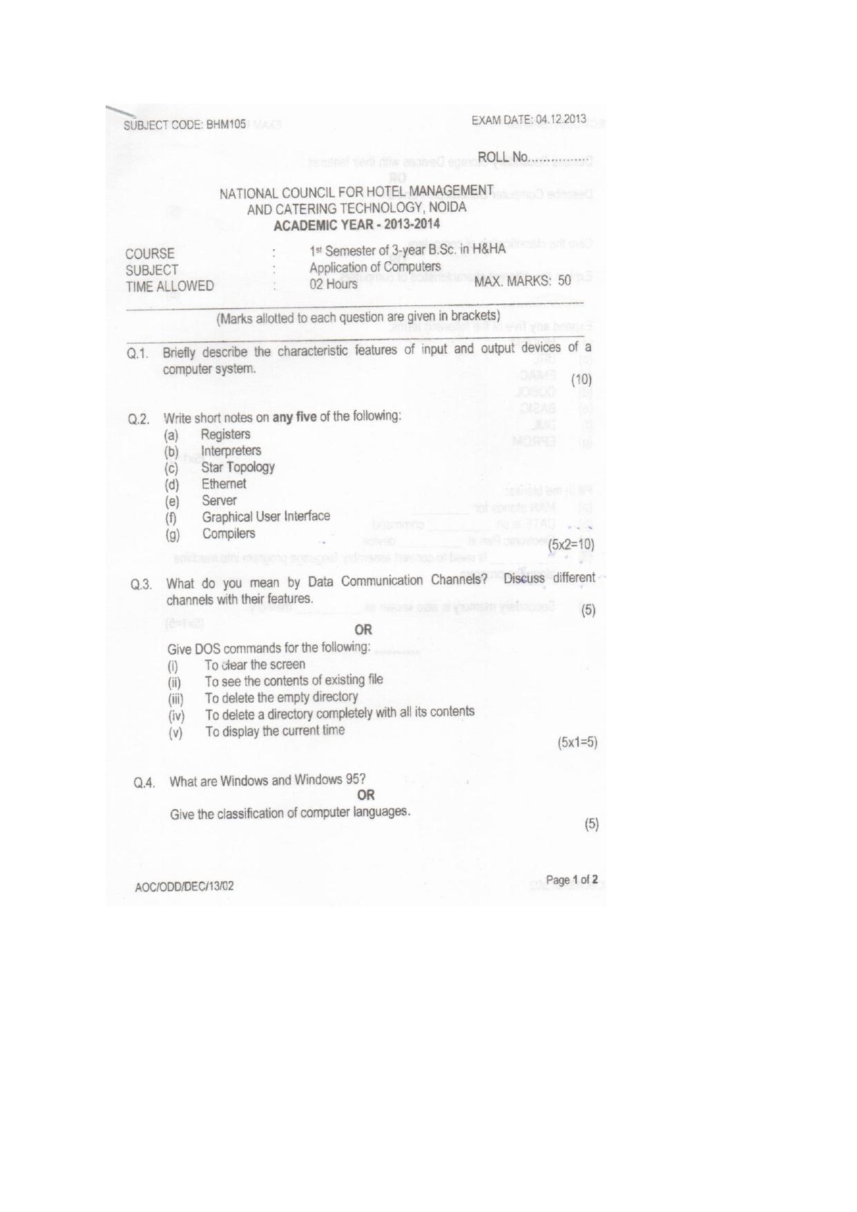 VCRC Catering & Hospitality Management Sample Paper - Page 9