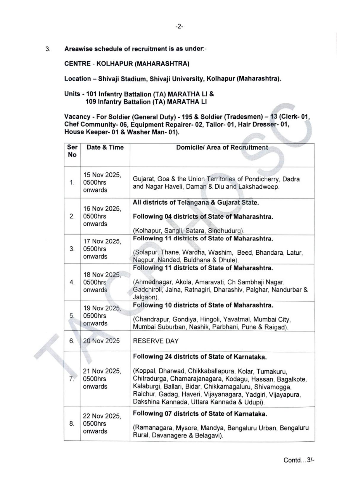 Territorial Army 1426 Soldier Recruitment 2025 - Page 2