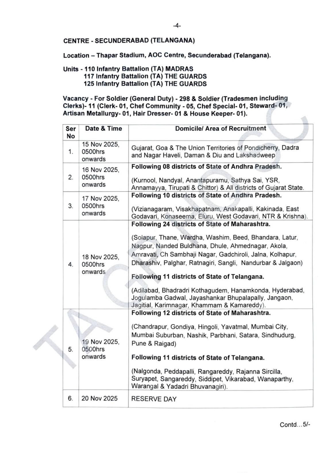Territorial Army 1426 Soldier Recruitment 2025 - Page 4