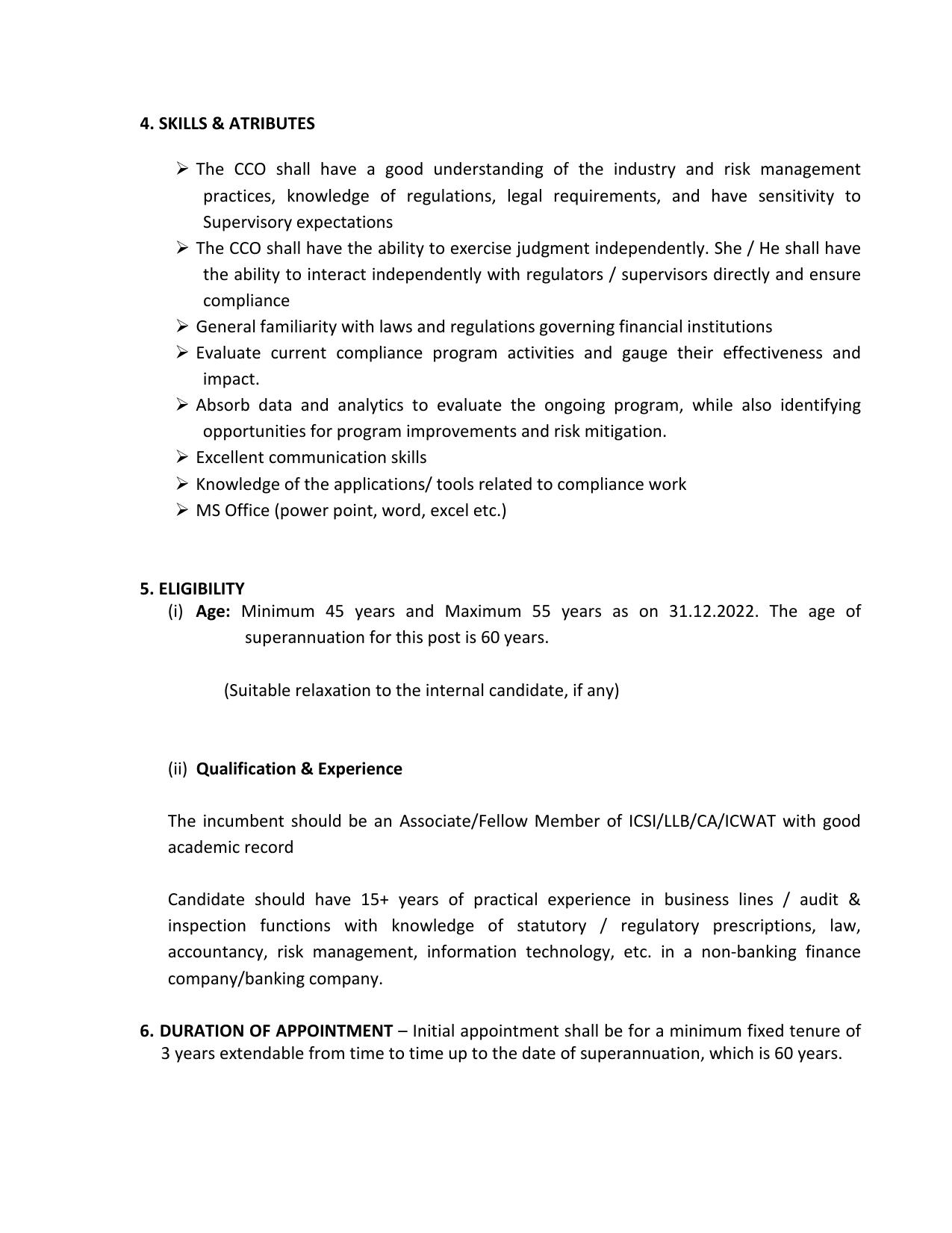 PTC India Limited Invites Application for Chief Compliance Officer Recruitment 2023 - Page 2