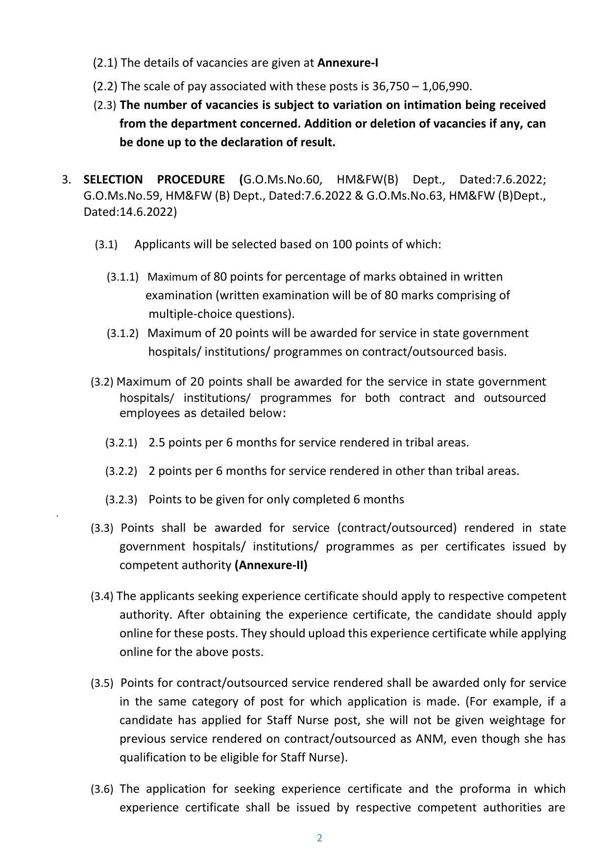 MHSRB Telangana Invites Application for 5204 Staff Nurse Recruitment 2023 - Page 6