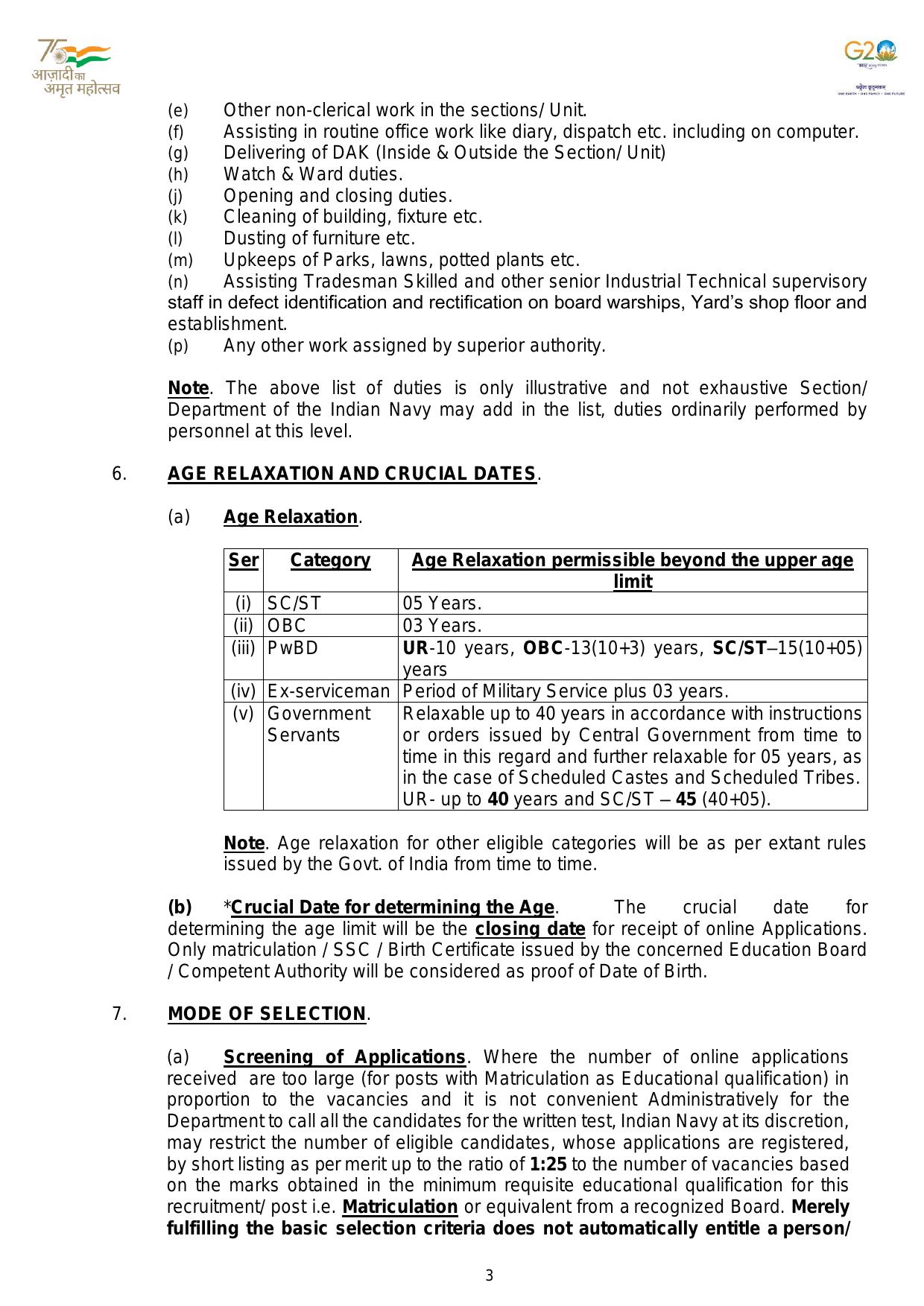 Indian Navy Tradesman Mate Recruitment 2023 - Page 4