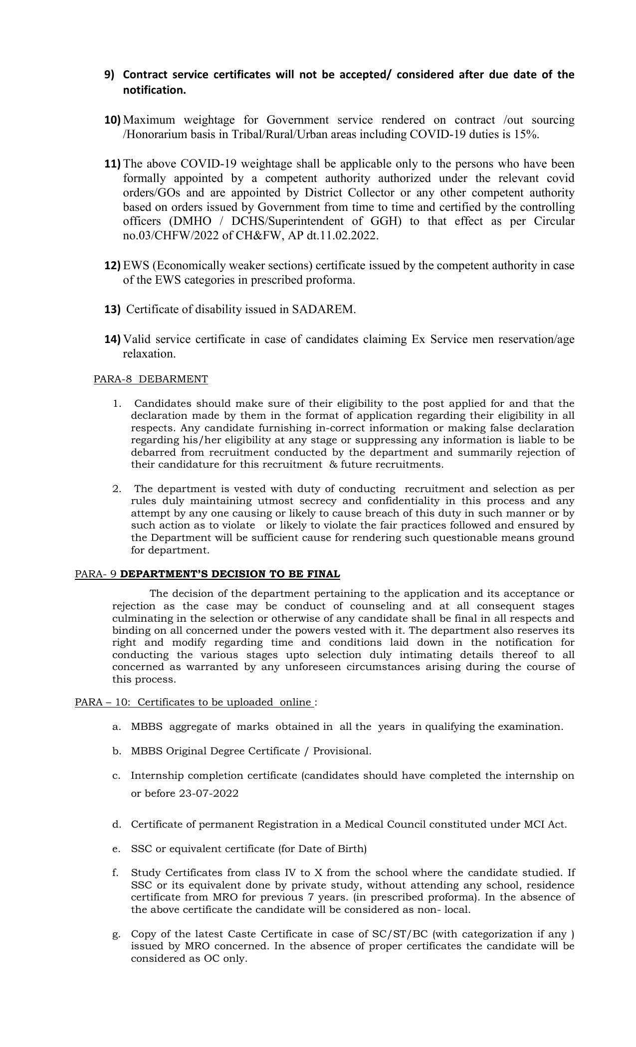 HMFW AP Invites Application for 823 Civil Assistant Surgeon Recruitment 2022 - Page 7