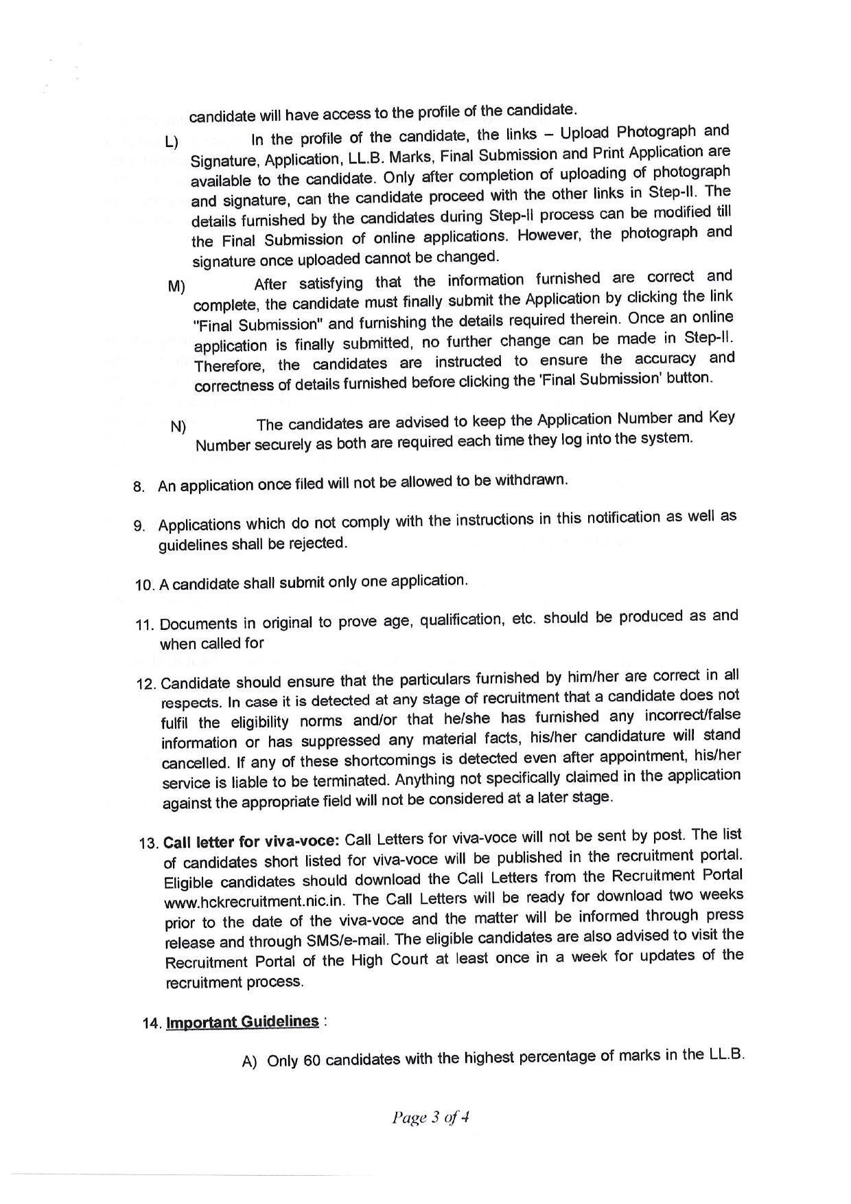 High Court of Kerala Invites Application for 15 Research Assistant Recruitment 2022 - Page 2