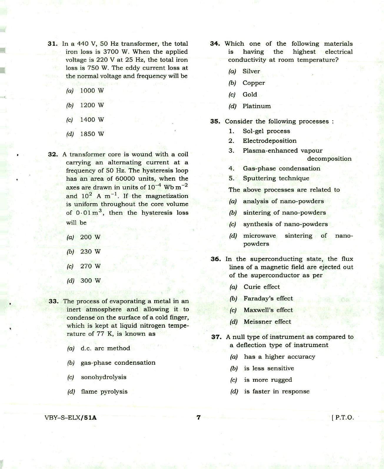 Electricity Department Lakshadweep Sample Papers: Electronic Engineering - Page 7