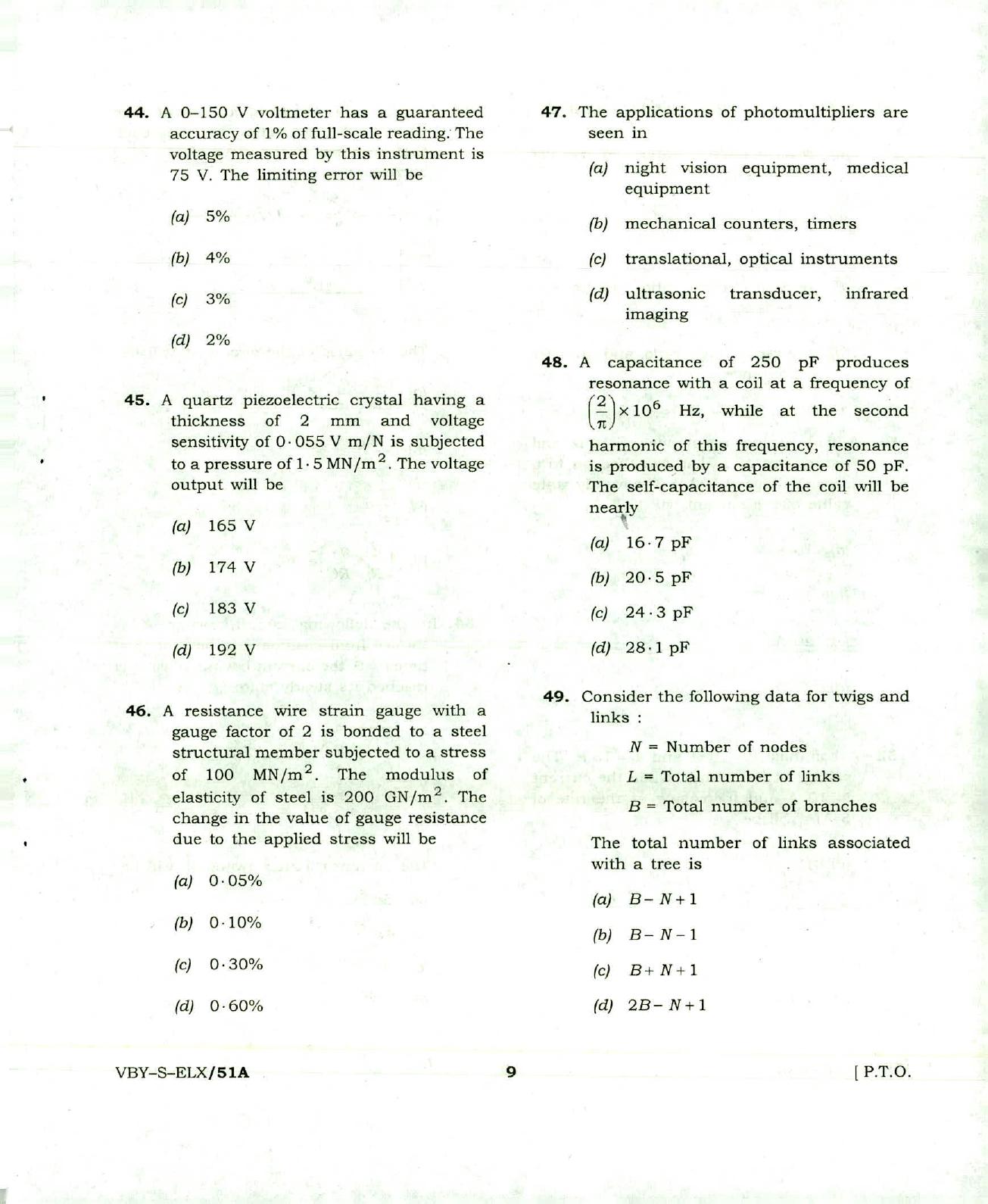Electricity Department Lakshadweep Sample Papers: Electronic Engineering - Page 9