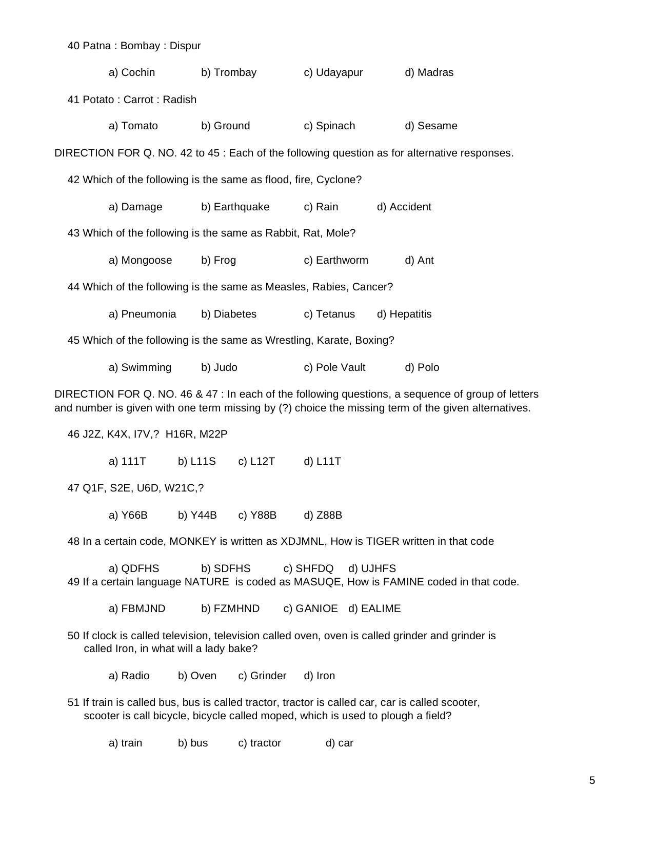 TNPSC Assistant System Engineer Sample Papers Numerical Ability - Page 5