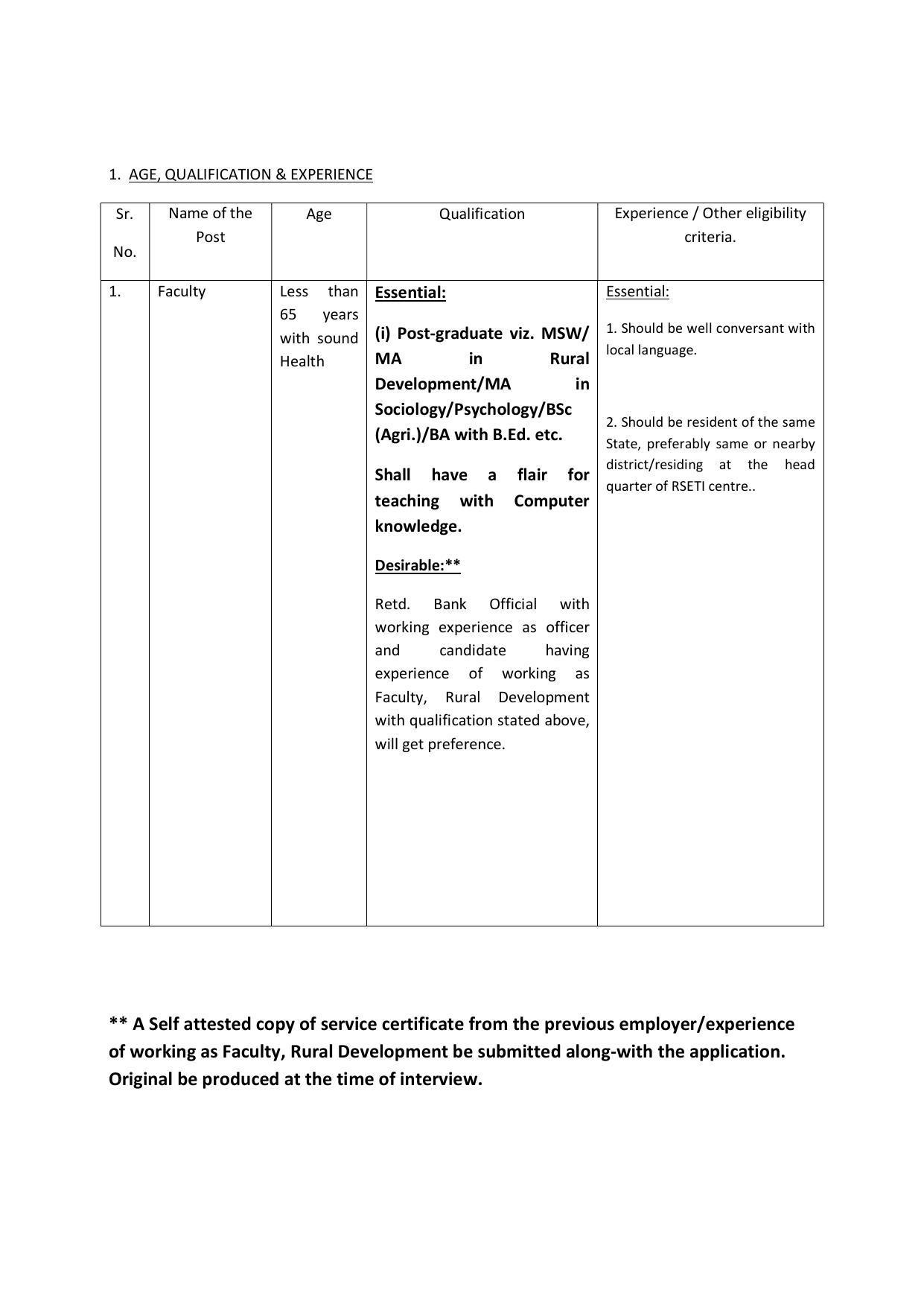 Central Bank of India (CBI) Invites Application for Faculty Recruitment 2022 - Page 2