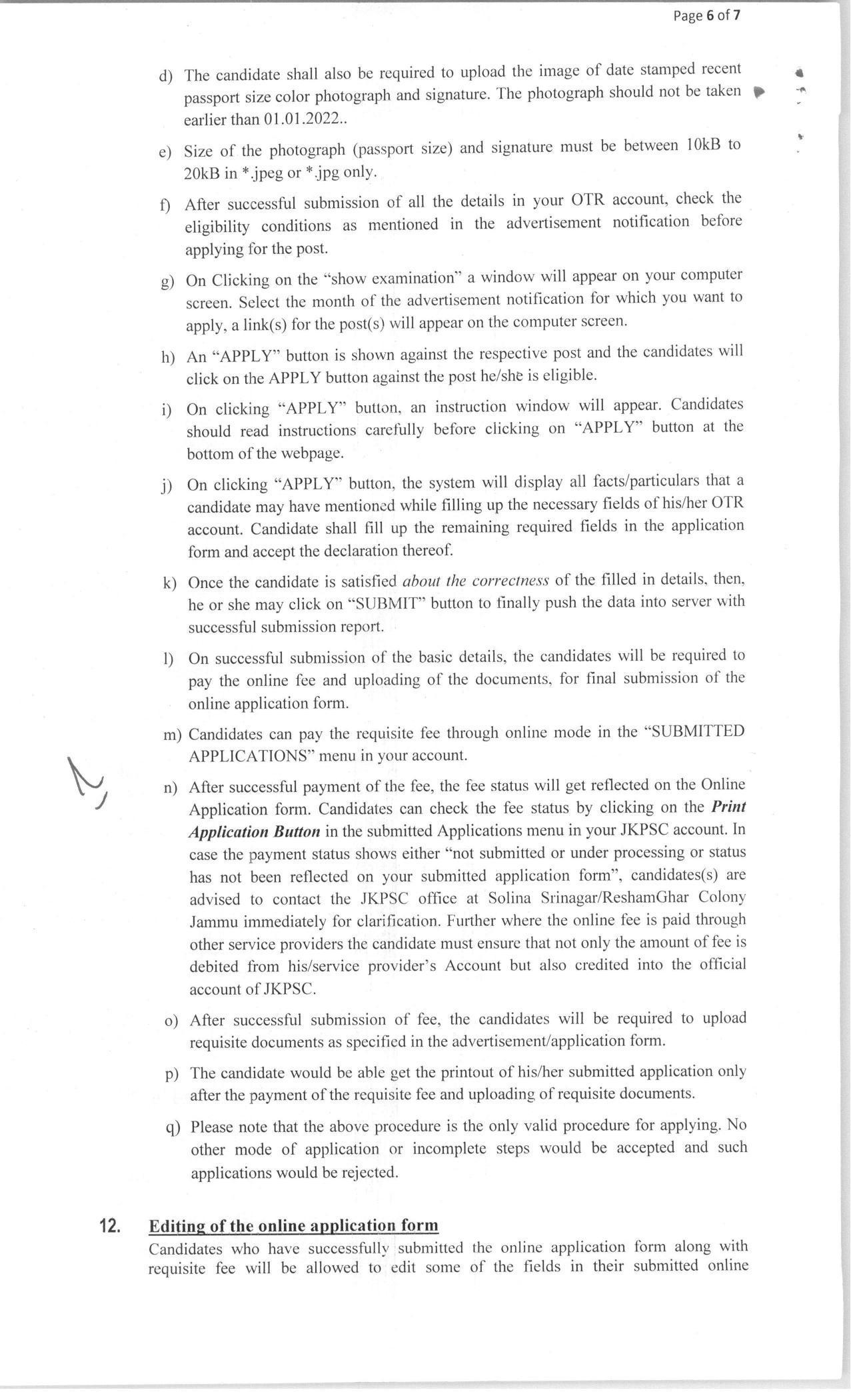 JKPSC Invites Application for 22 Photo Interpreter, Soil Conservation Assistant, More Vacancies Recruitment 2022 - Page 8